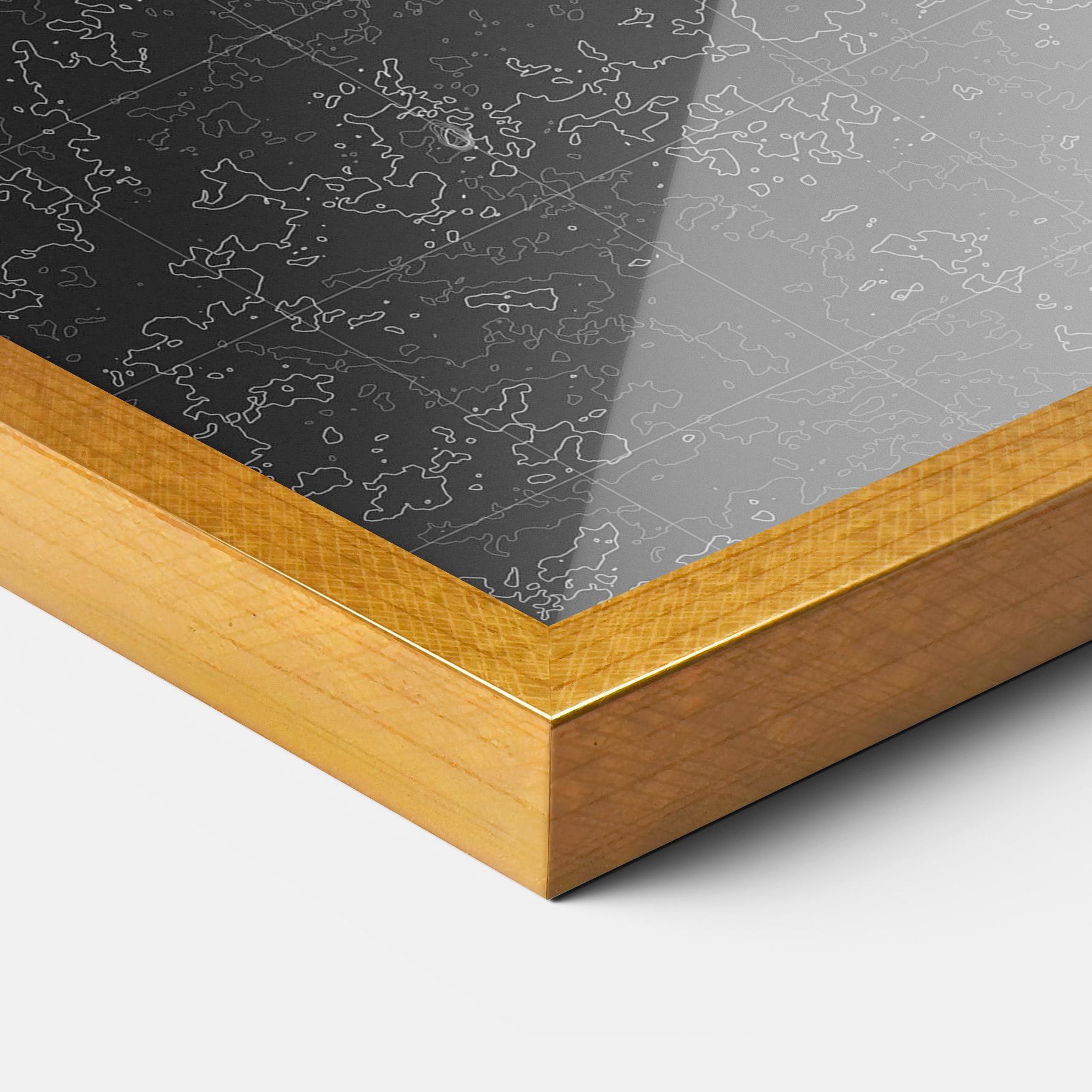 Keretezett Poszter Atlana Grey Map mockup 3