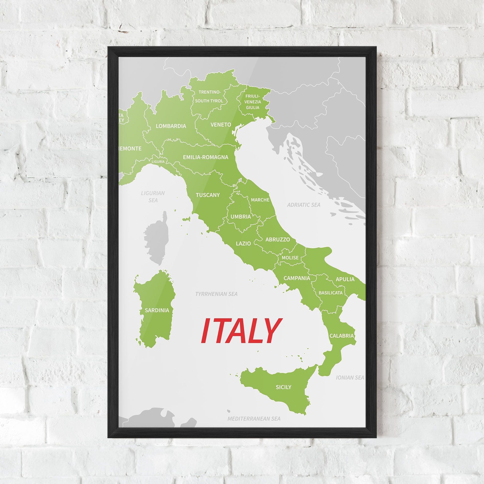 Italy Green Map mockup 0
