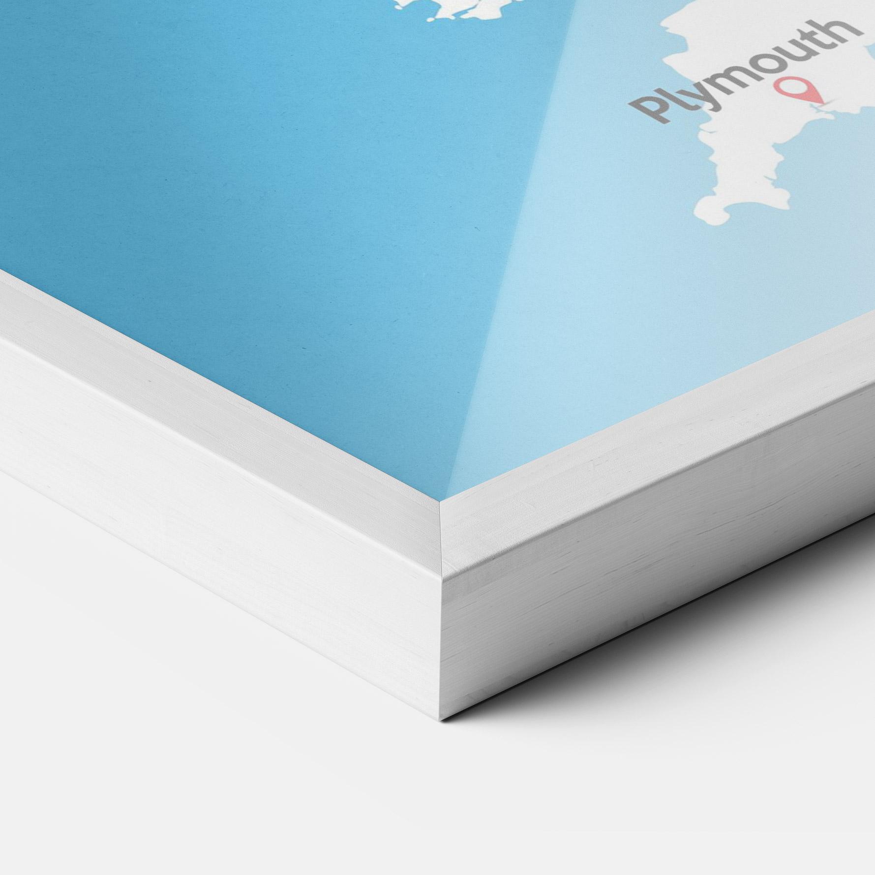 Keretezett Poszter England Map mockup 3