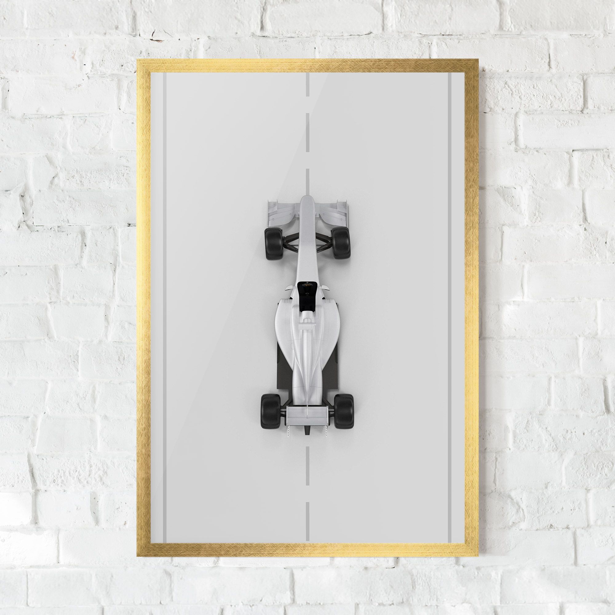 White Formula 1 mockup 0