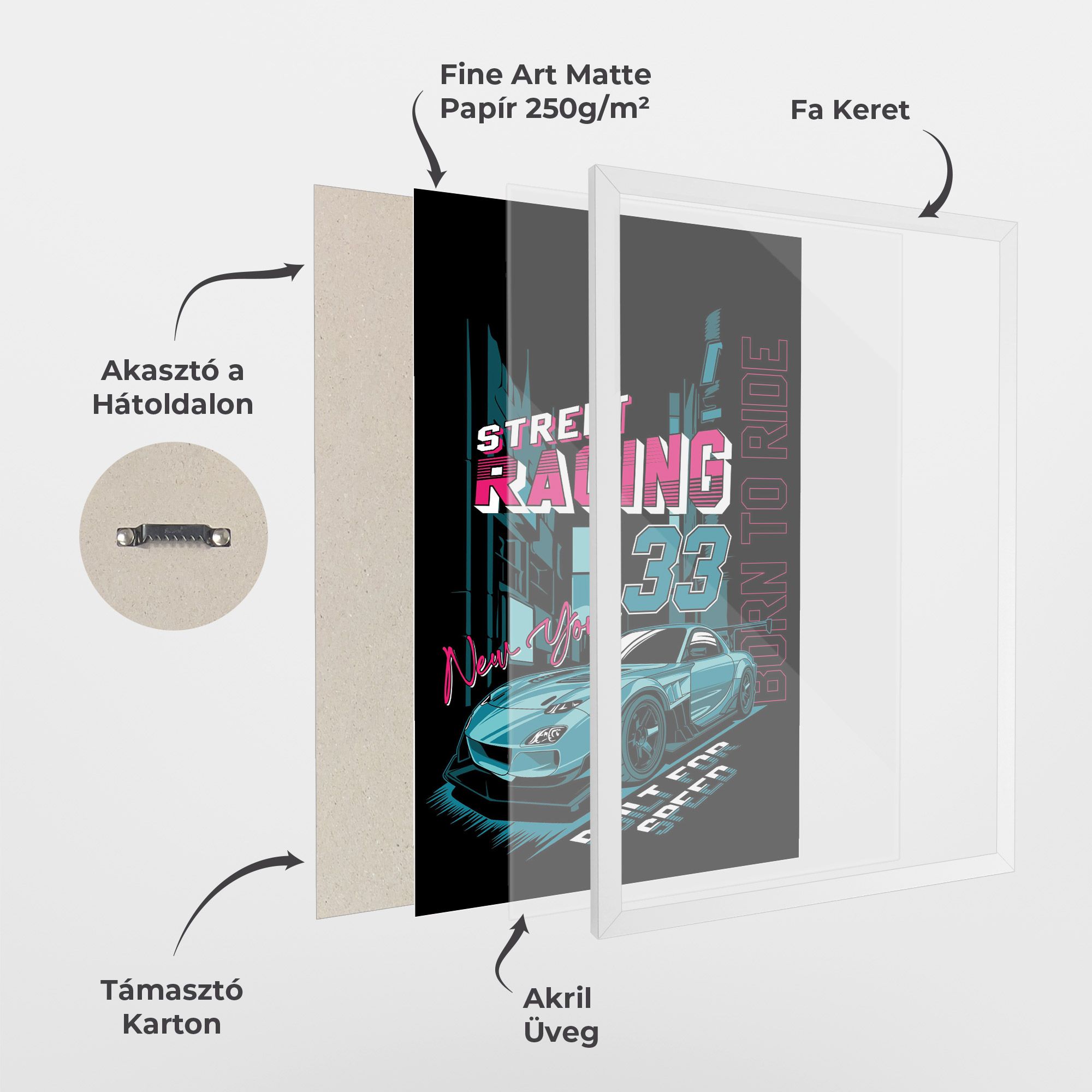 Blue Born To Ride mockup 1