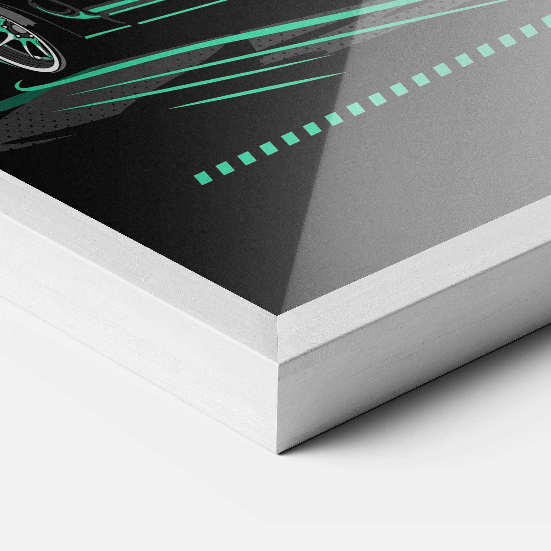 Keretezett Poszter Street Racing mockup 3