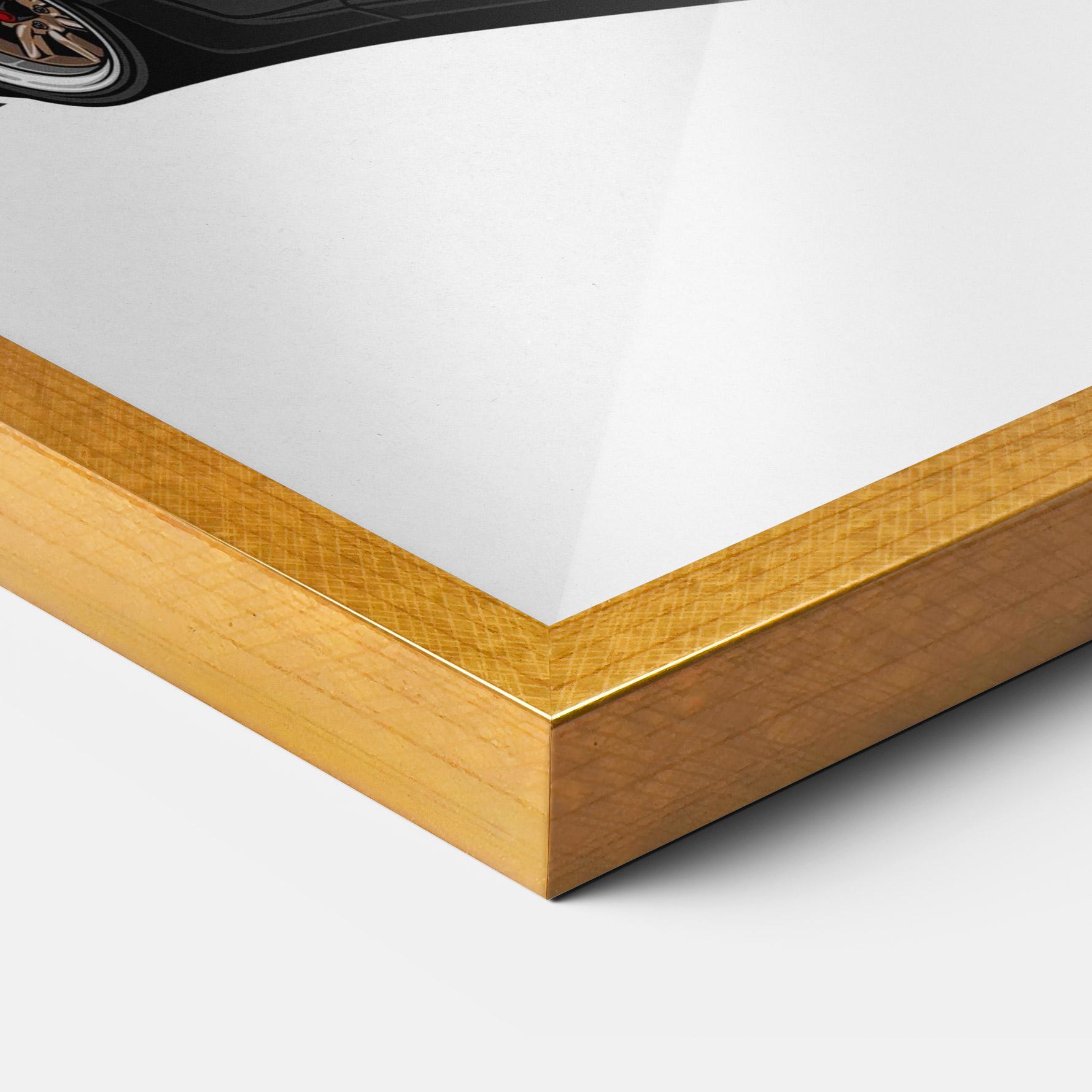 Keretezett Poszter Drift Purple Car mockup 3