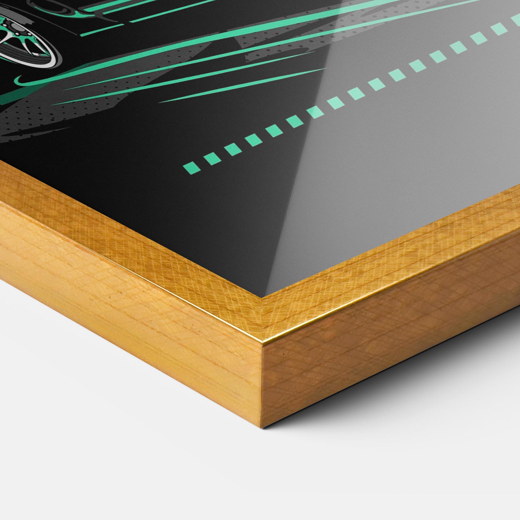 Keretezett Poszter Street Racing mockup 3