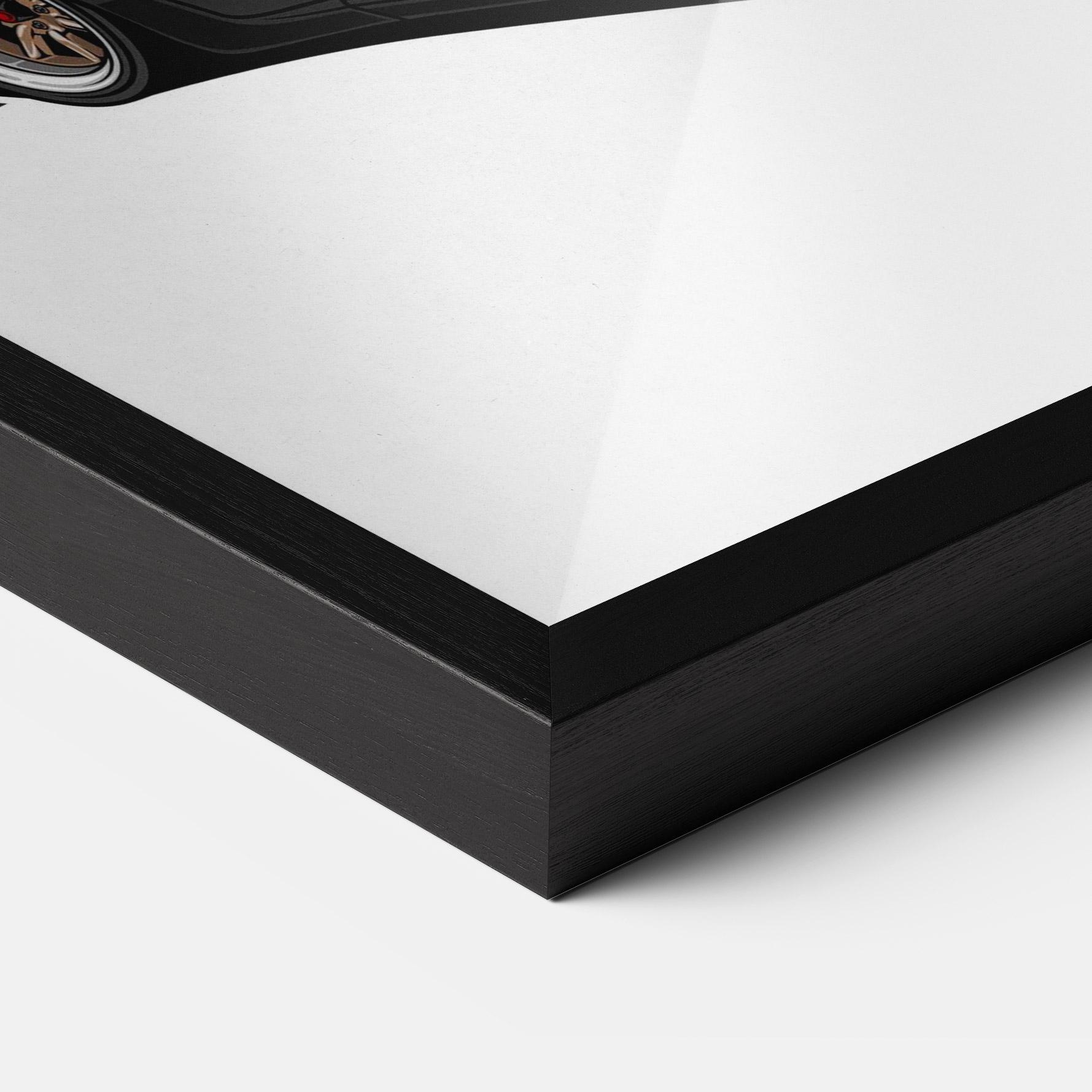 Keretezett Poszter Drift Purple Car mockup 3