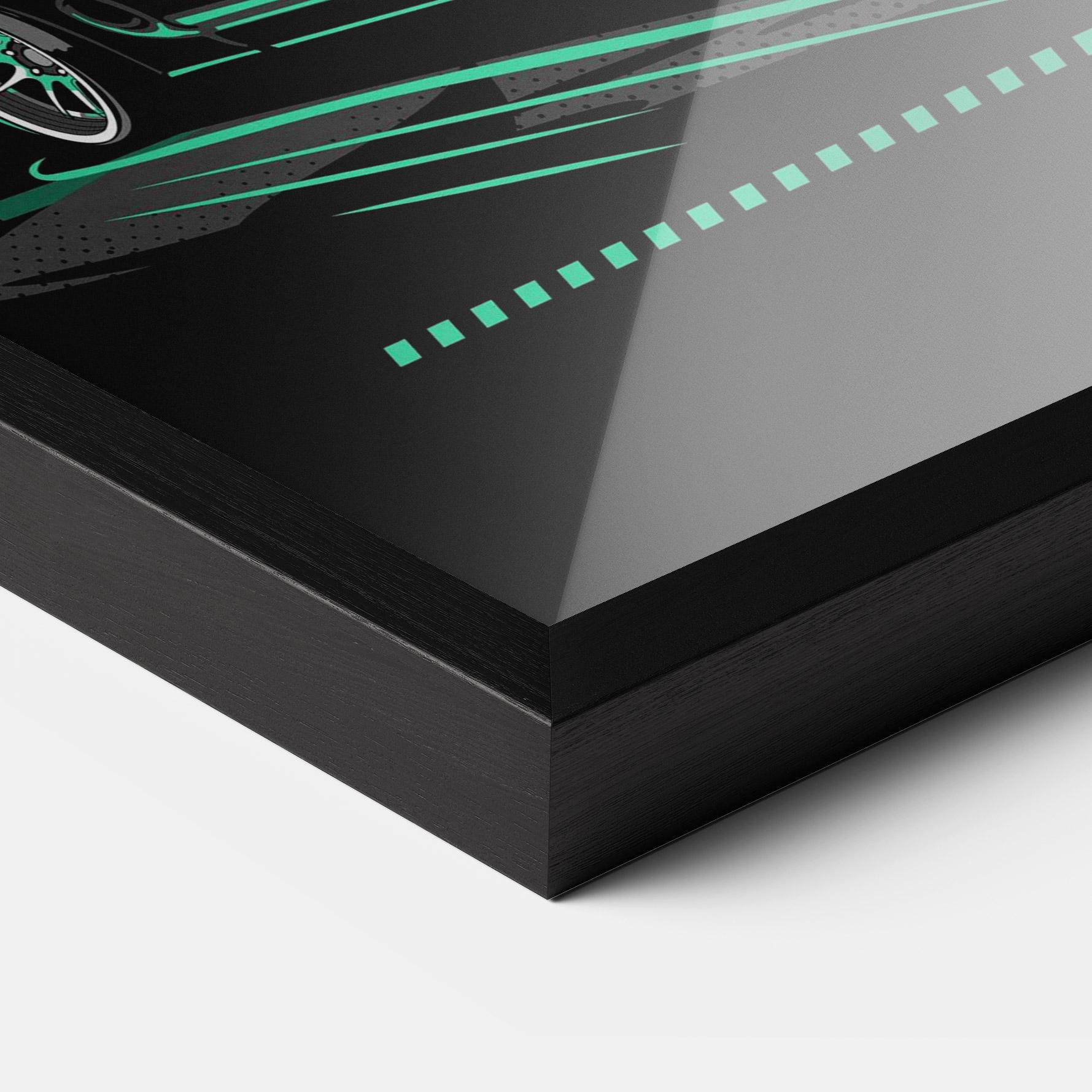 Keretezett Poszter Street Racing mockup 3