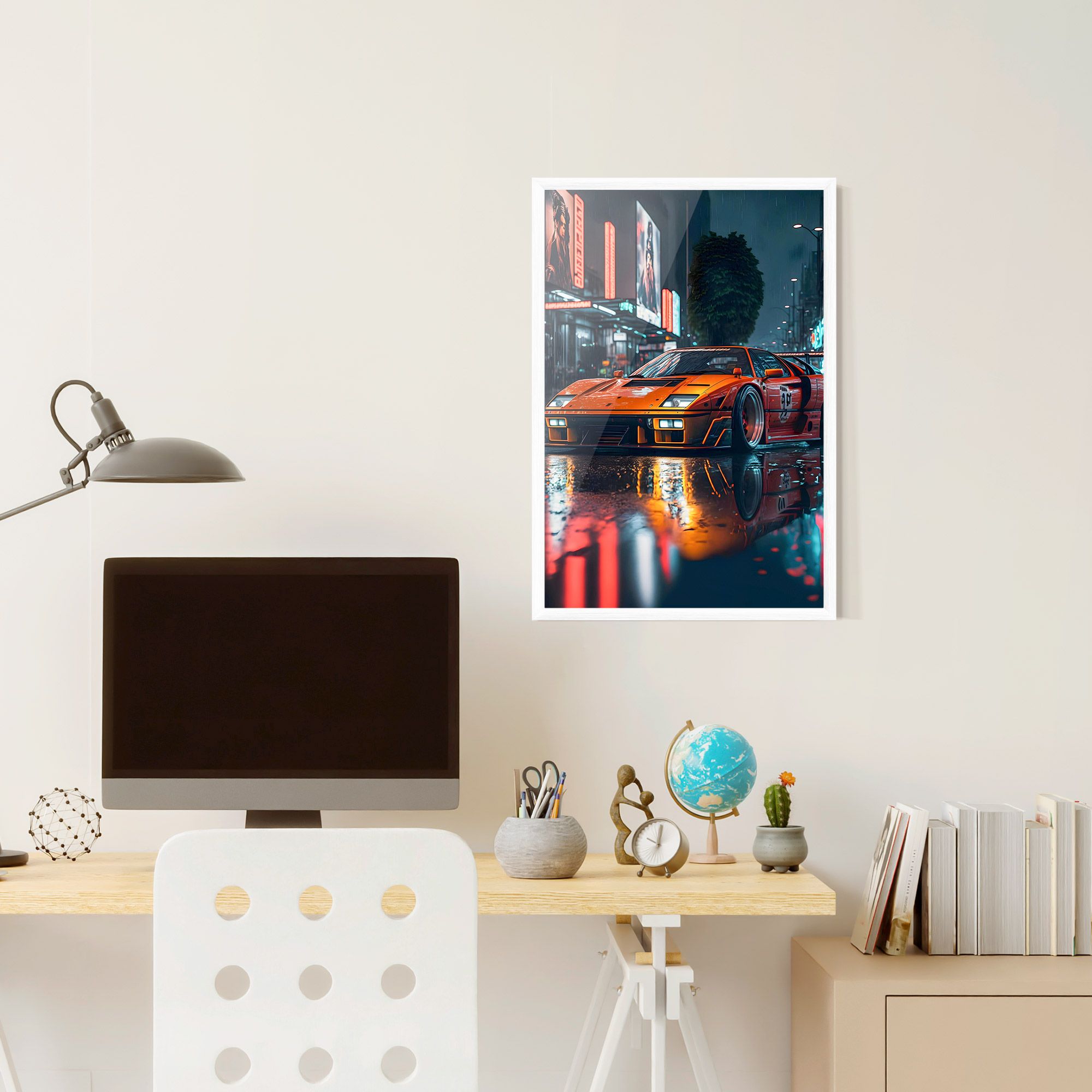 Orange Super Car mockup 6