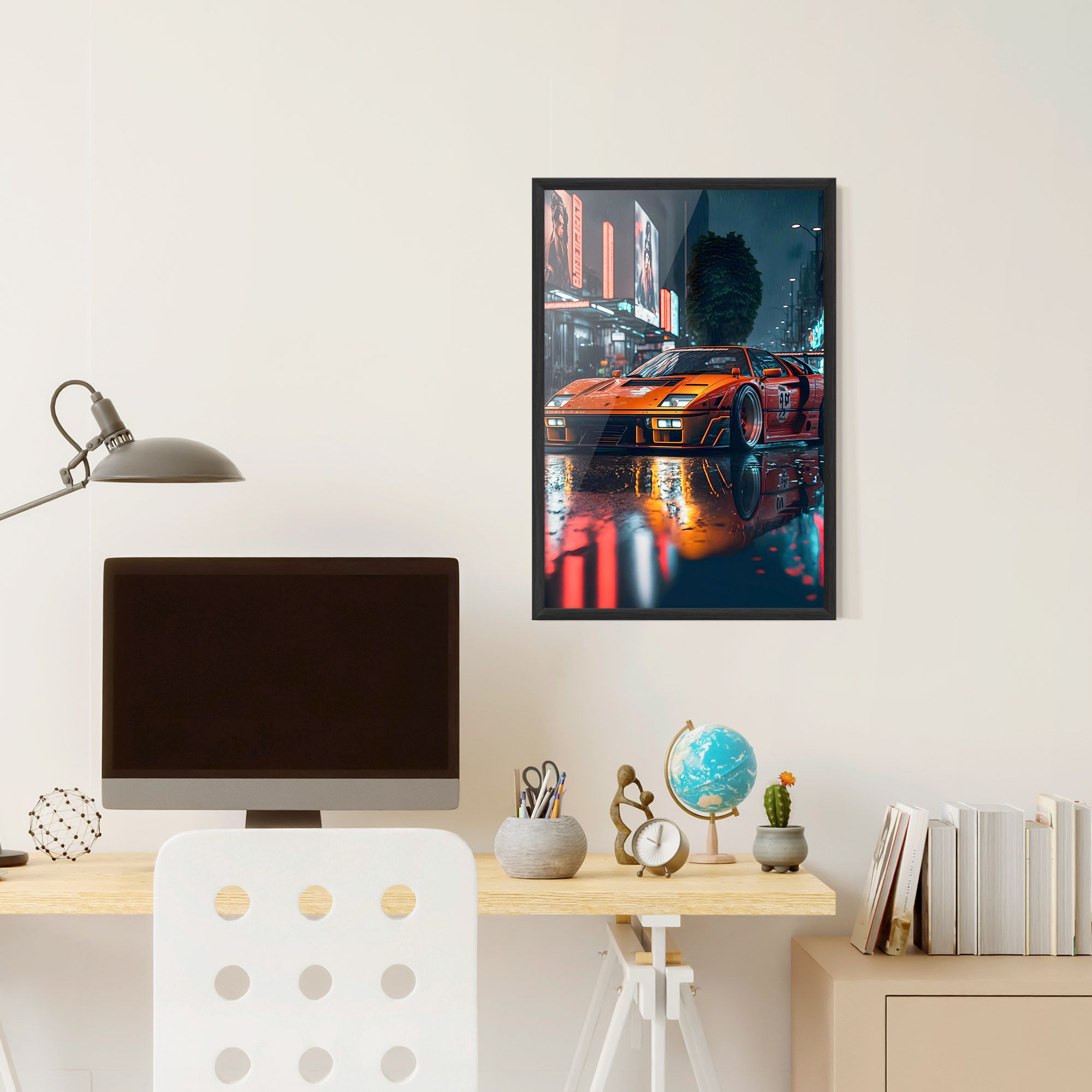 Orange Super Car mockup 6