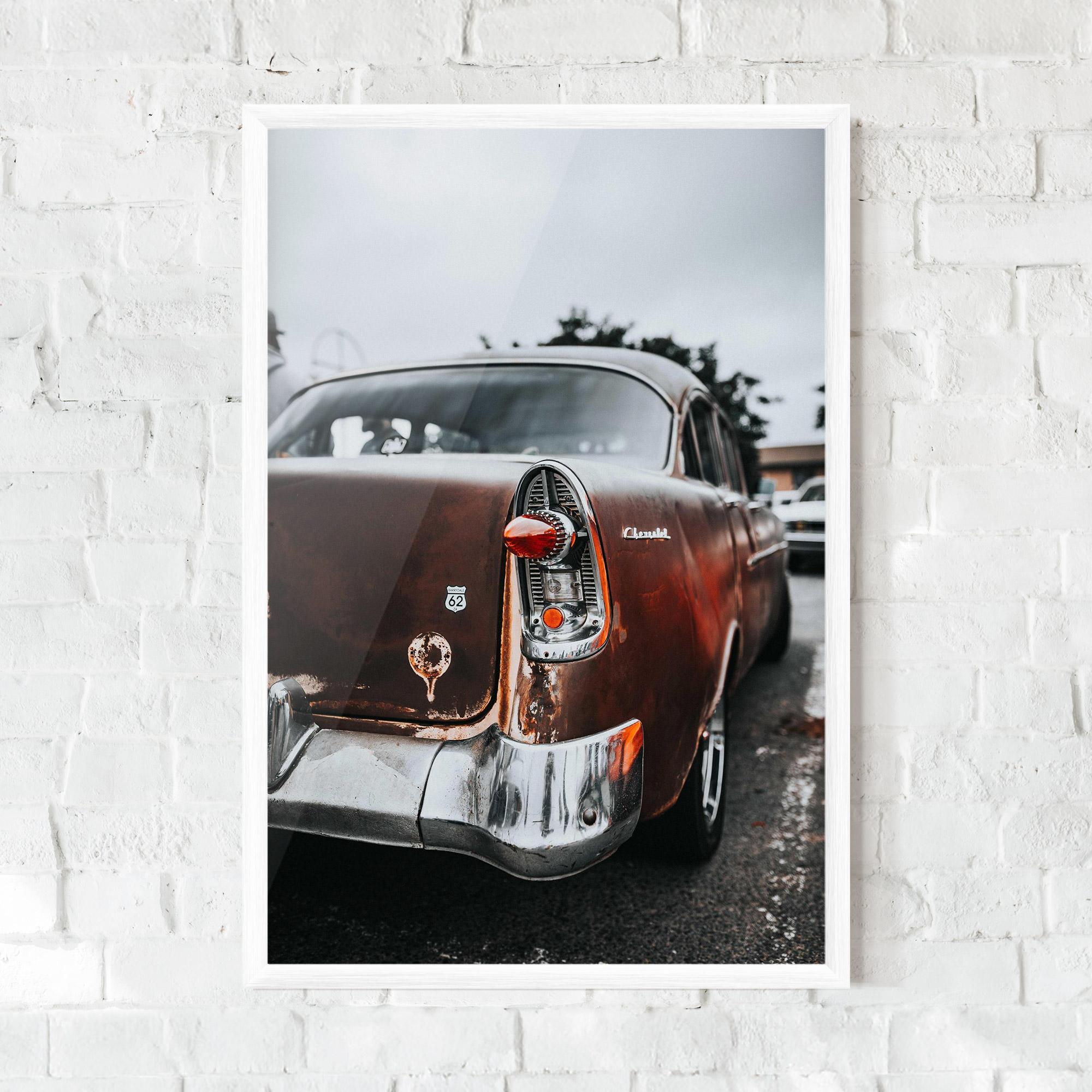 Keretezett Poszter Car Old Brown mockup 0