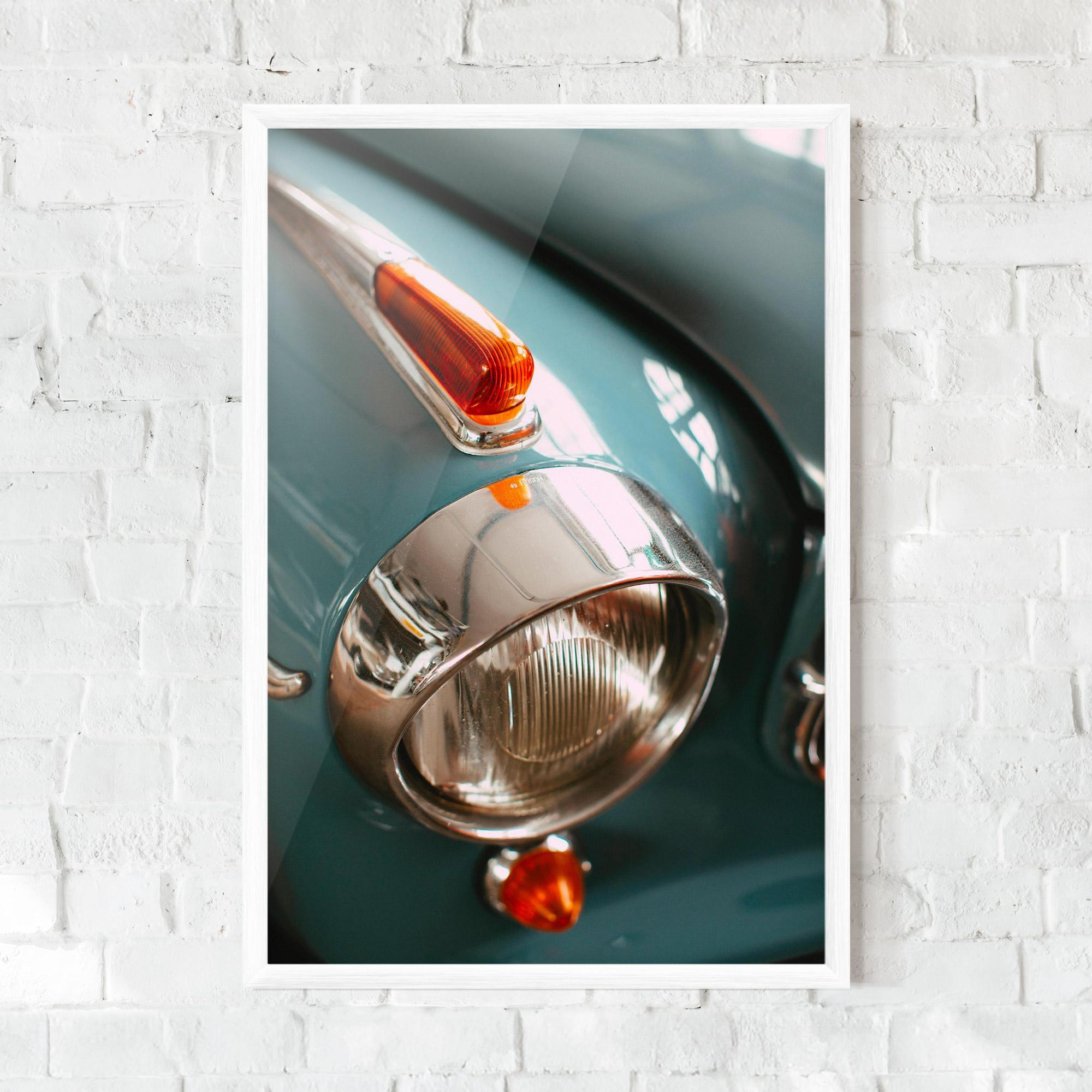 Keretezett Poszter Green Closeup Car mockup 0