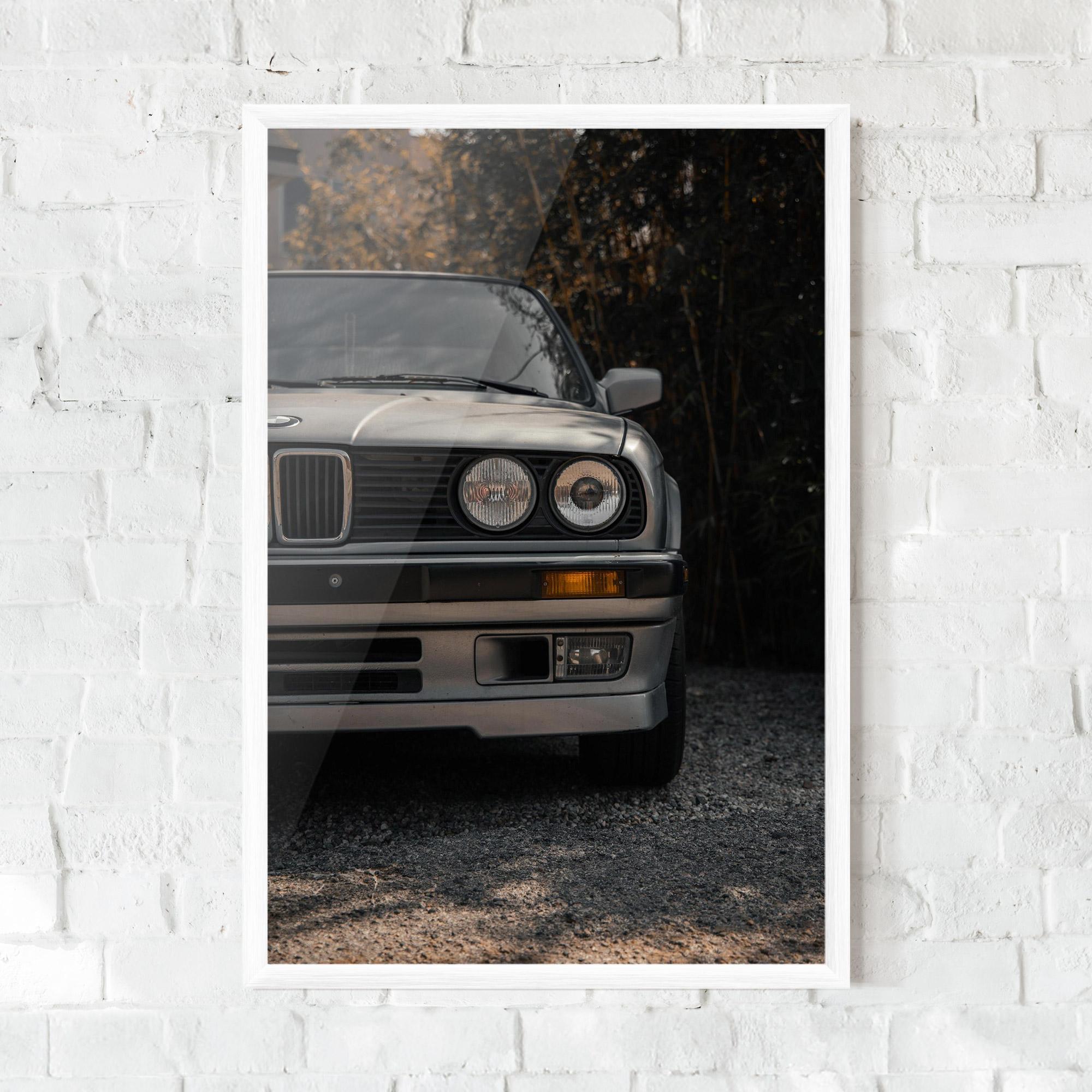 Keretezett Poszter Old Bmw Car mockup 0