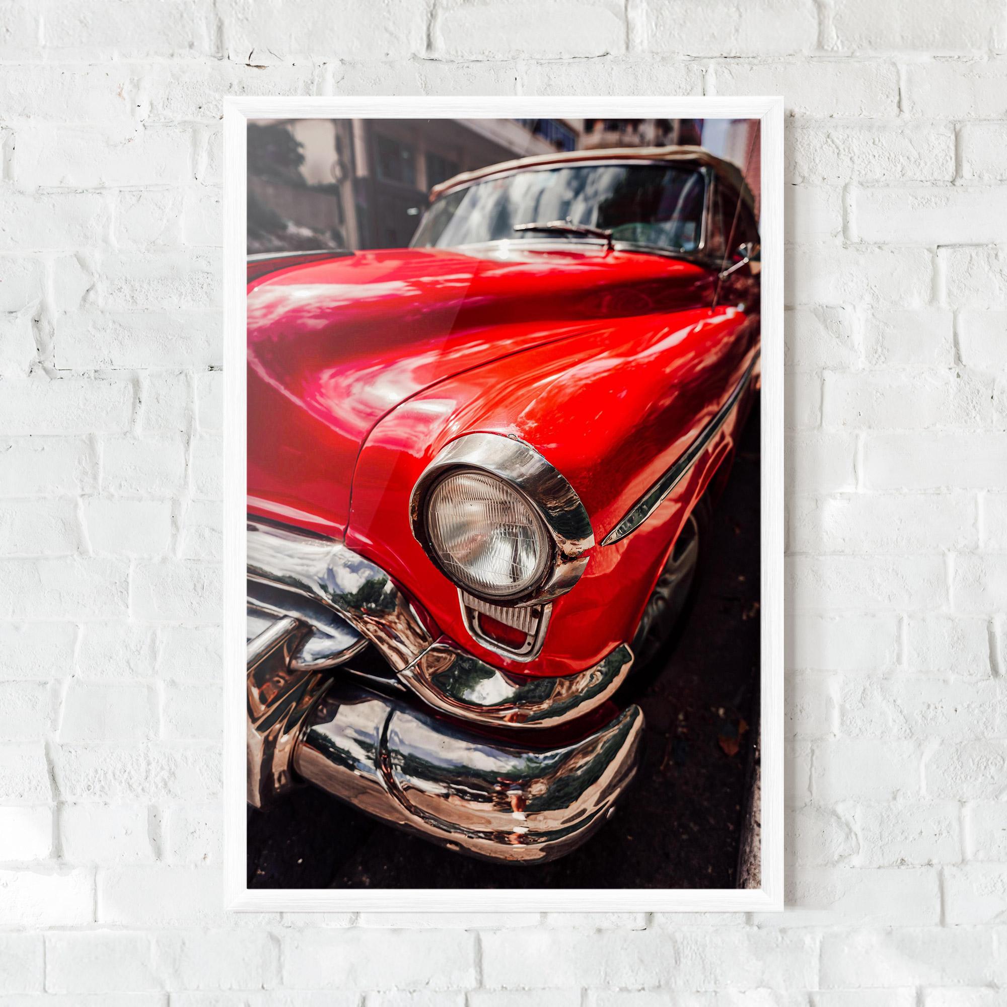 Keretezett Poszter Shiny Old Car mockup 0