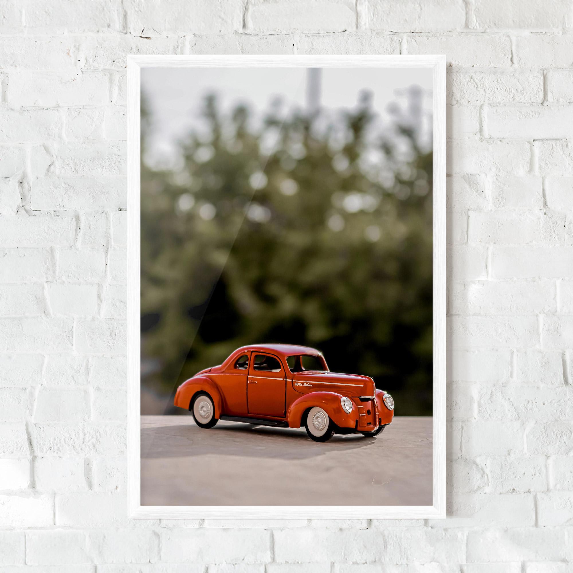 Keretezett Poszter Vintage Orange Toy mockup 0