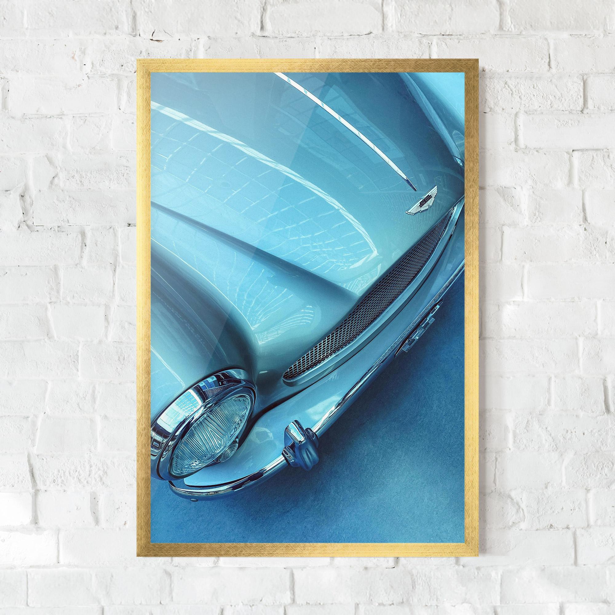 Keretezett Poszter Blue Light Car mockup 0