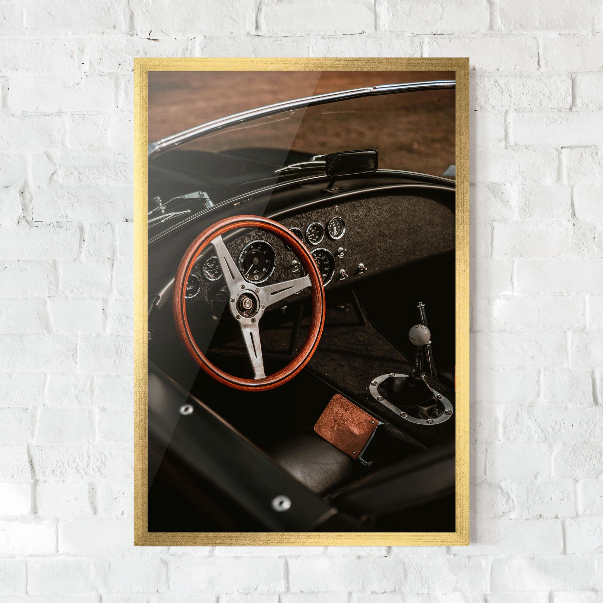 Orange Steering Wheel mockup 0