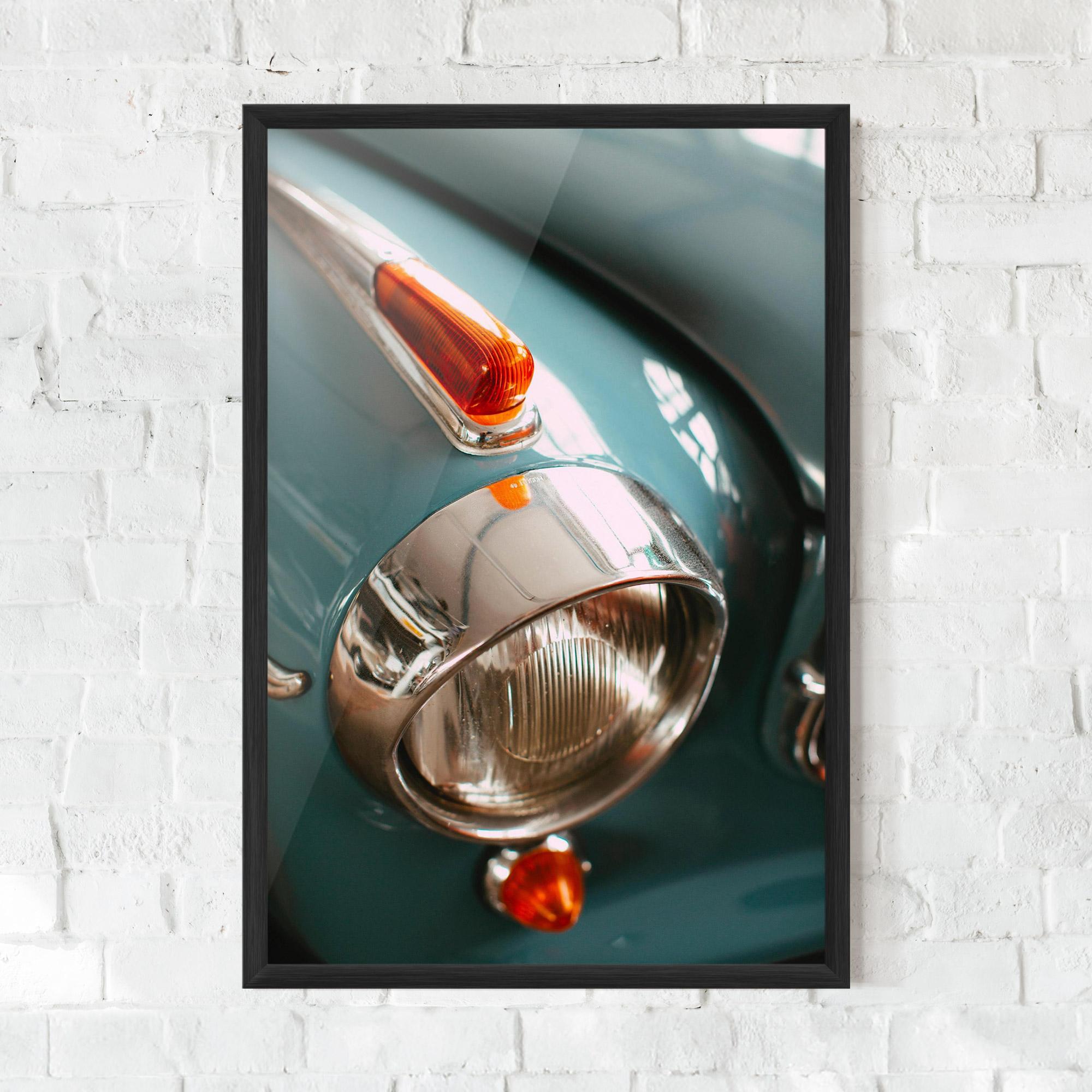 Keretezett Poszter Green Closeup Car mockup 0