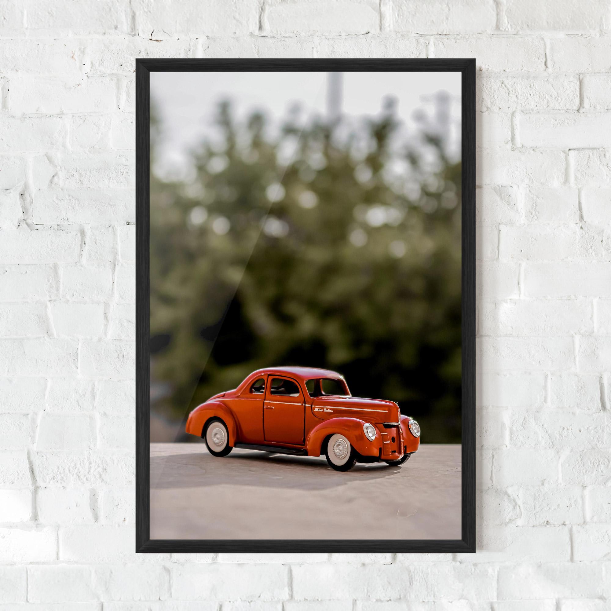 Keretezett Poszter Vintage Orange Toy mockup 0