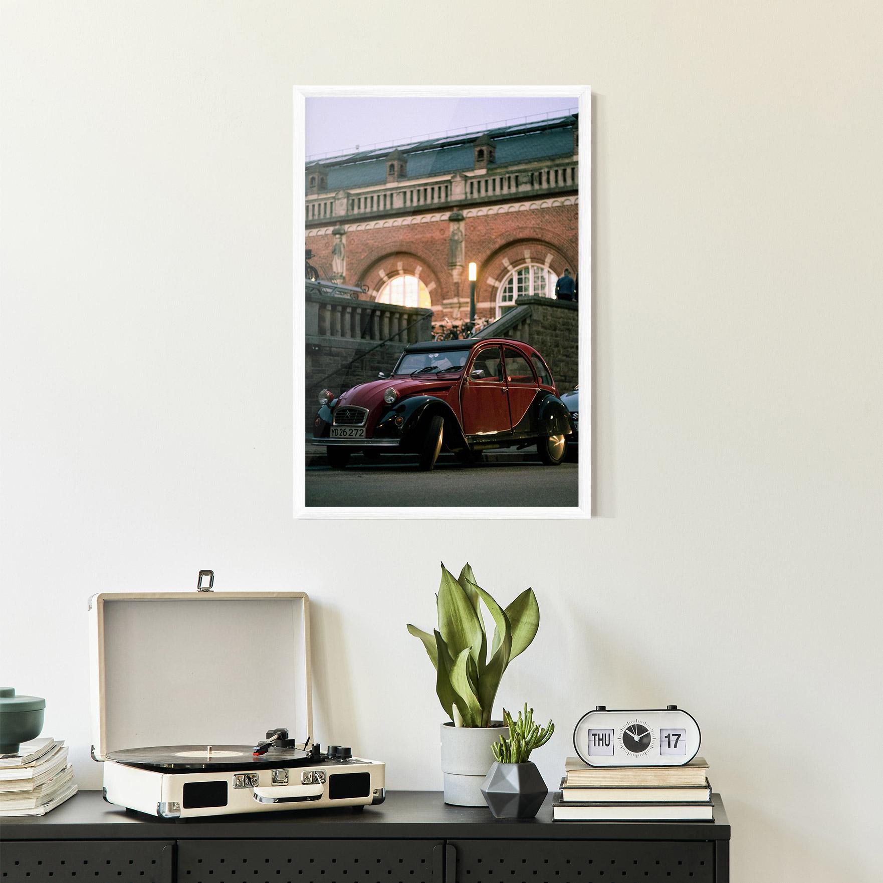 Keretezett Poszter Beautiful Old Car mockup 2