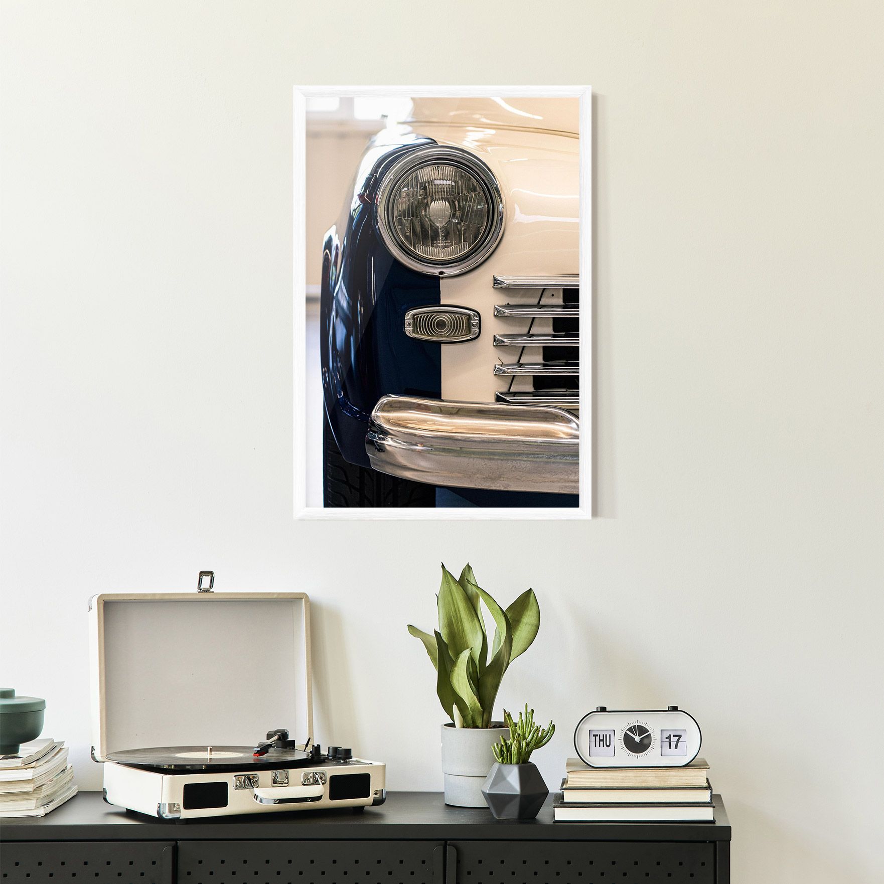 Blue White Car mockup 2