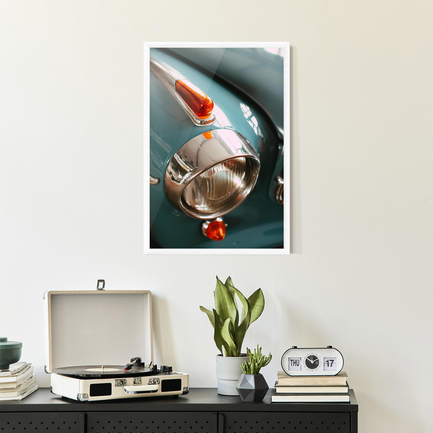 Keretezett Poszter Green Closeup Car mockup 2