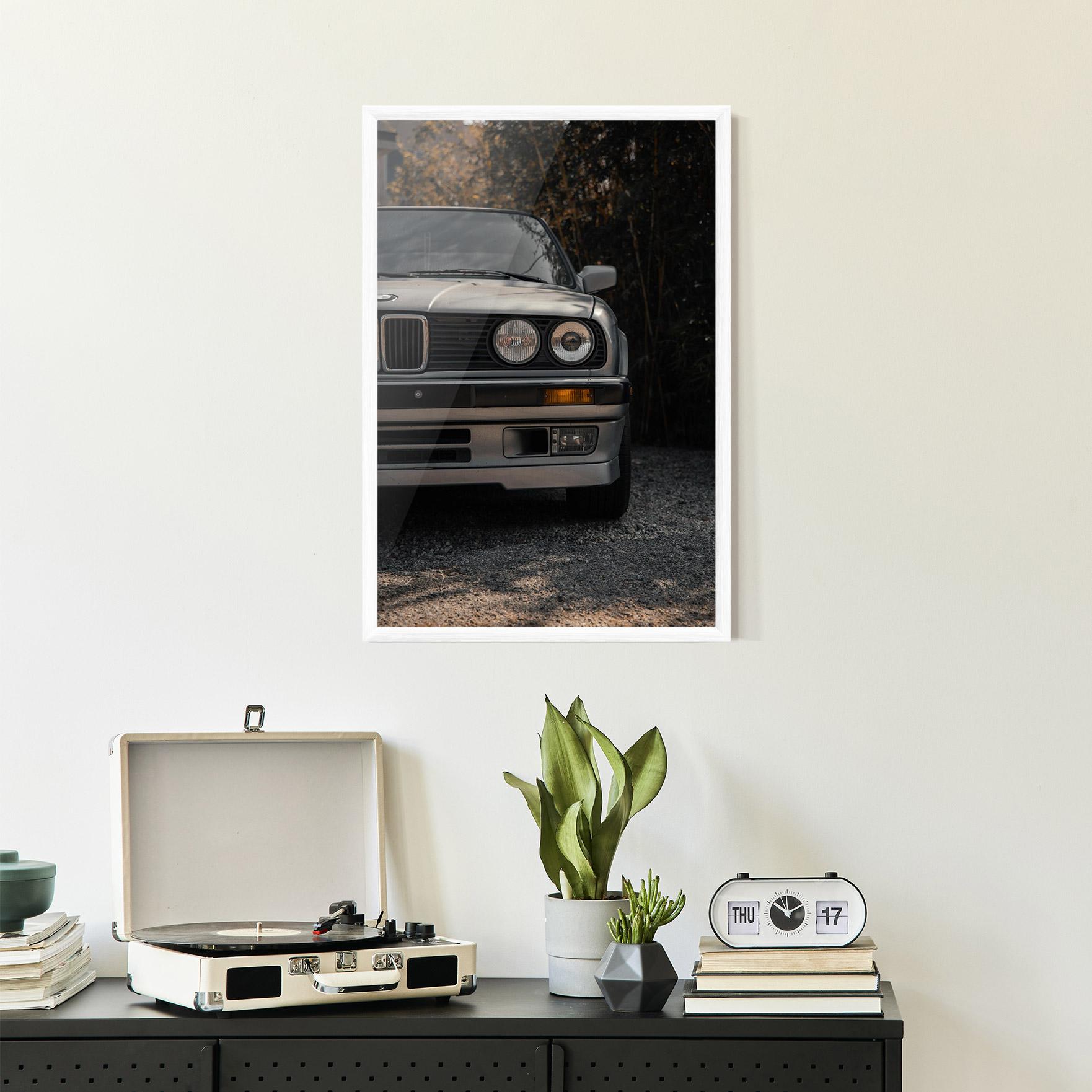 Keretezett Poszter Old Bmw Car mockup 2