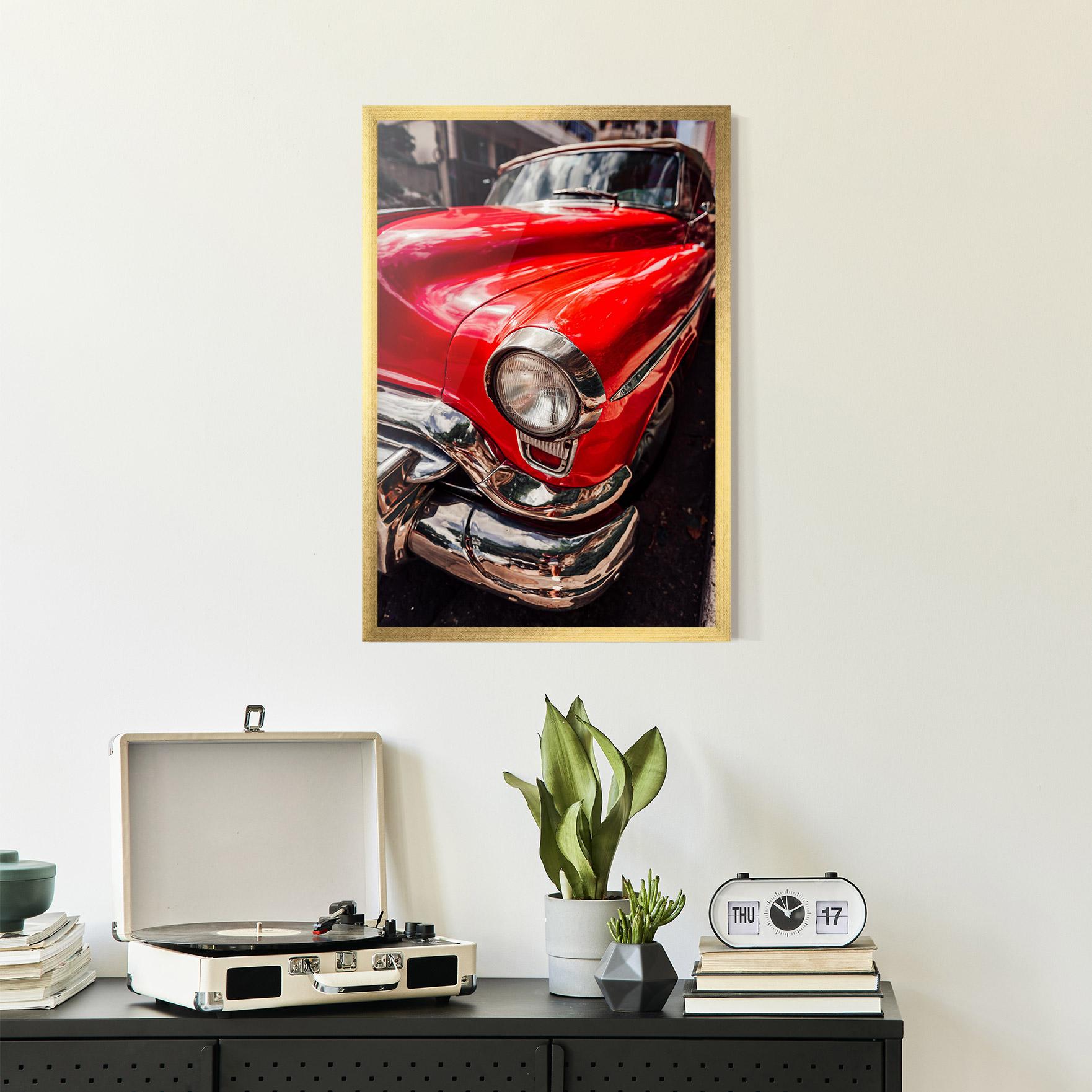 Keretezett Poszter Shiny Old Car mockup 2