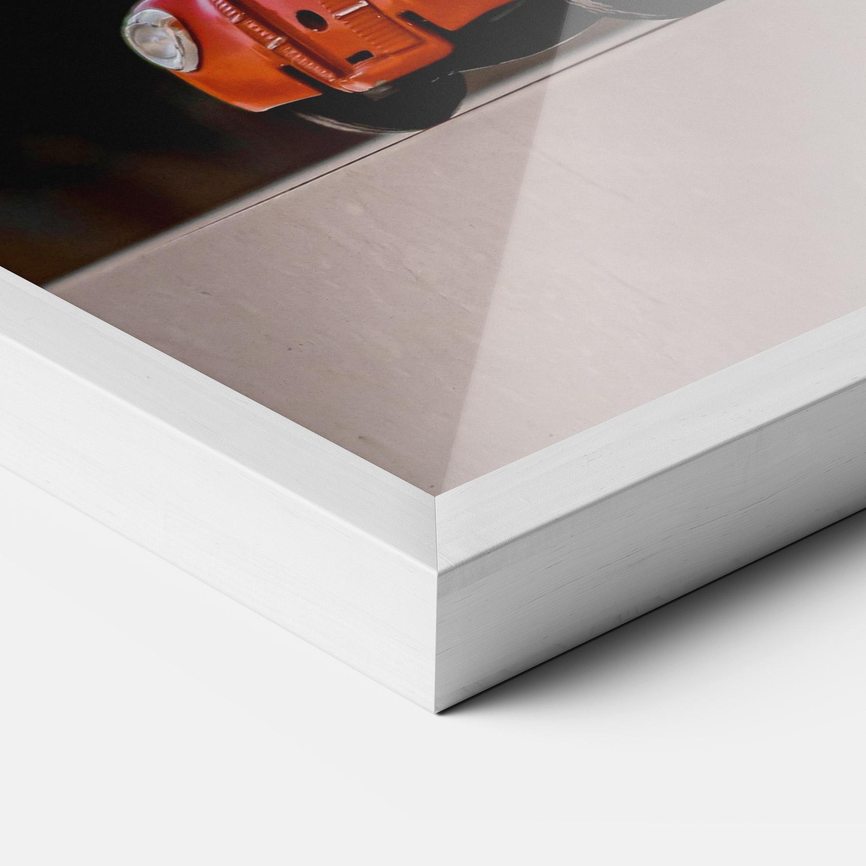 Keretezett Poszter Orange Toy Car mockup 3
