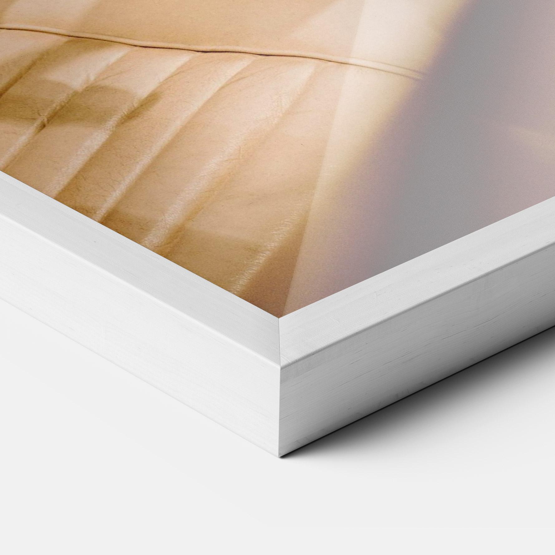 Keretezett Poszter White Steering Wheel mockup 3