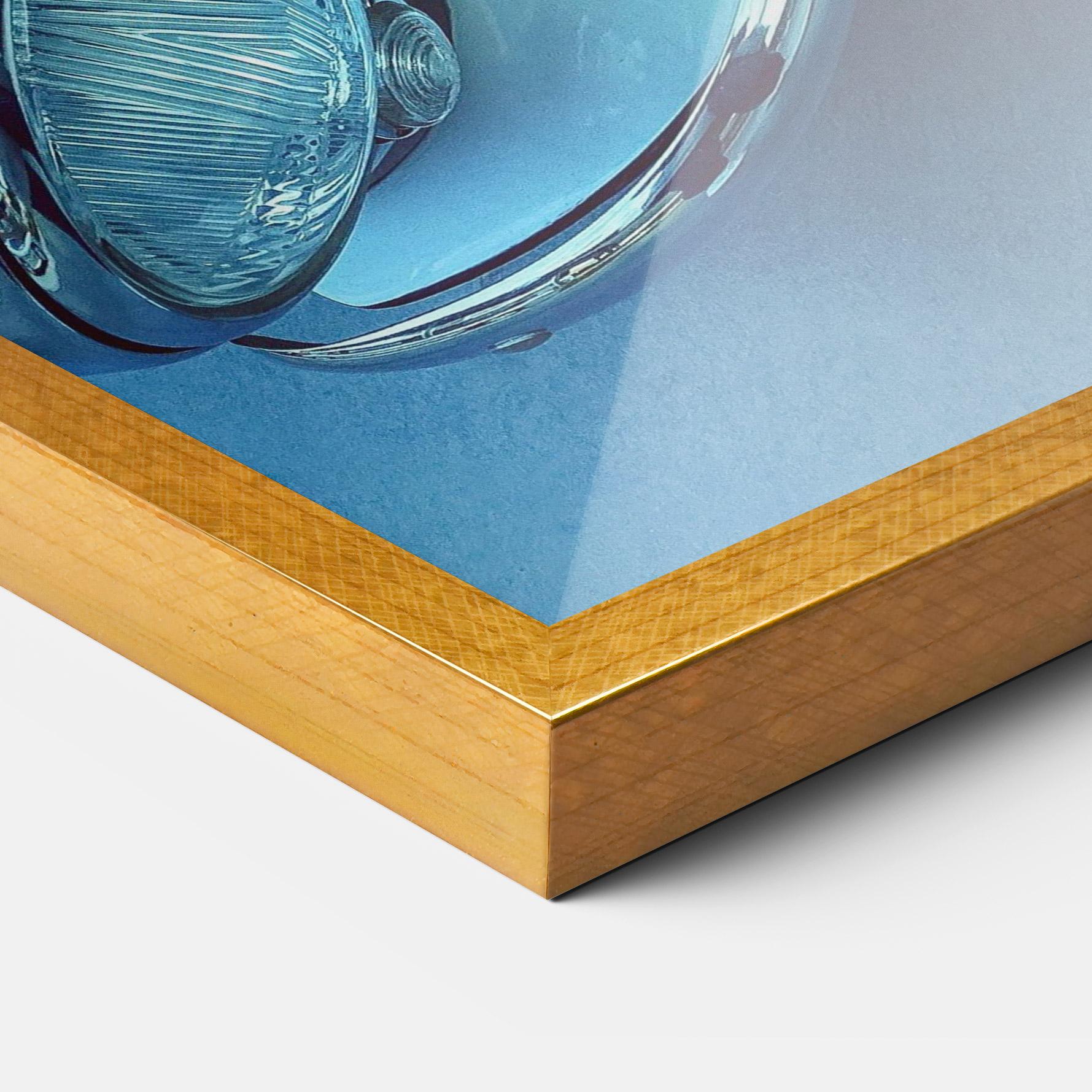 Keretezett Poszter Blue Light Car mockup 3