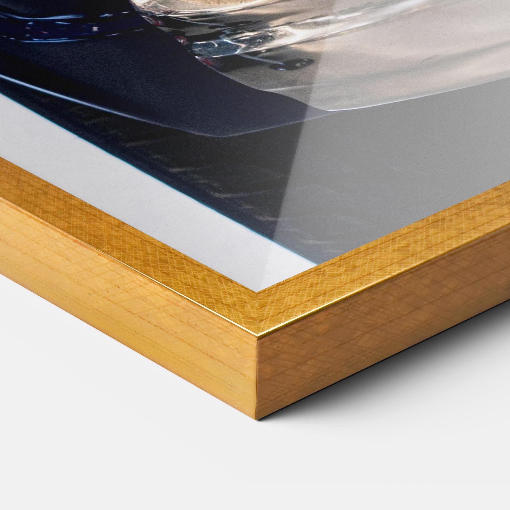 Keretezett Poszter Blue White Car mockup 3