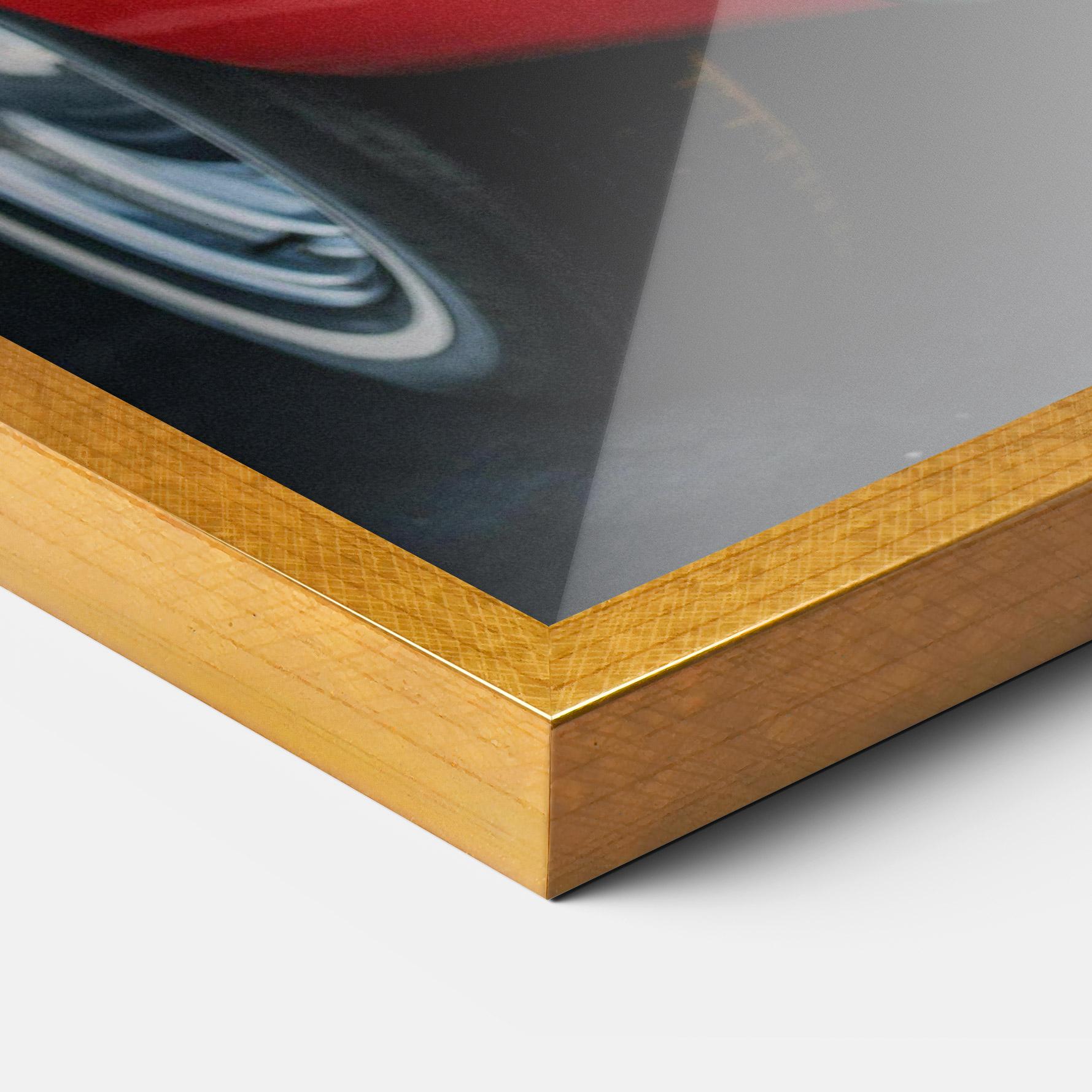 Keretezett Poszter Car Classic Red mockup 3