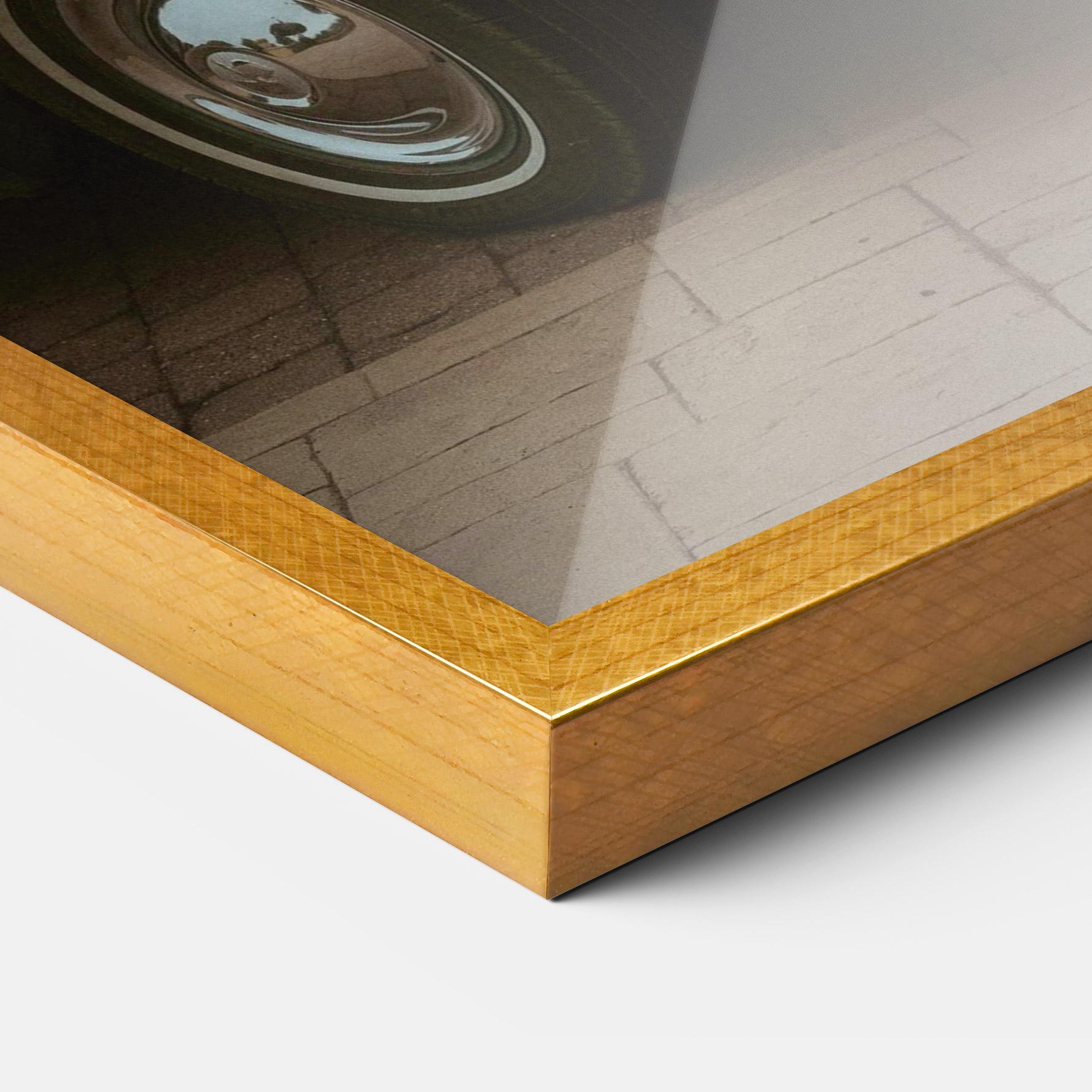 Keretezett Poszter Vintage Lady Car mockup 3