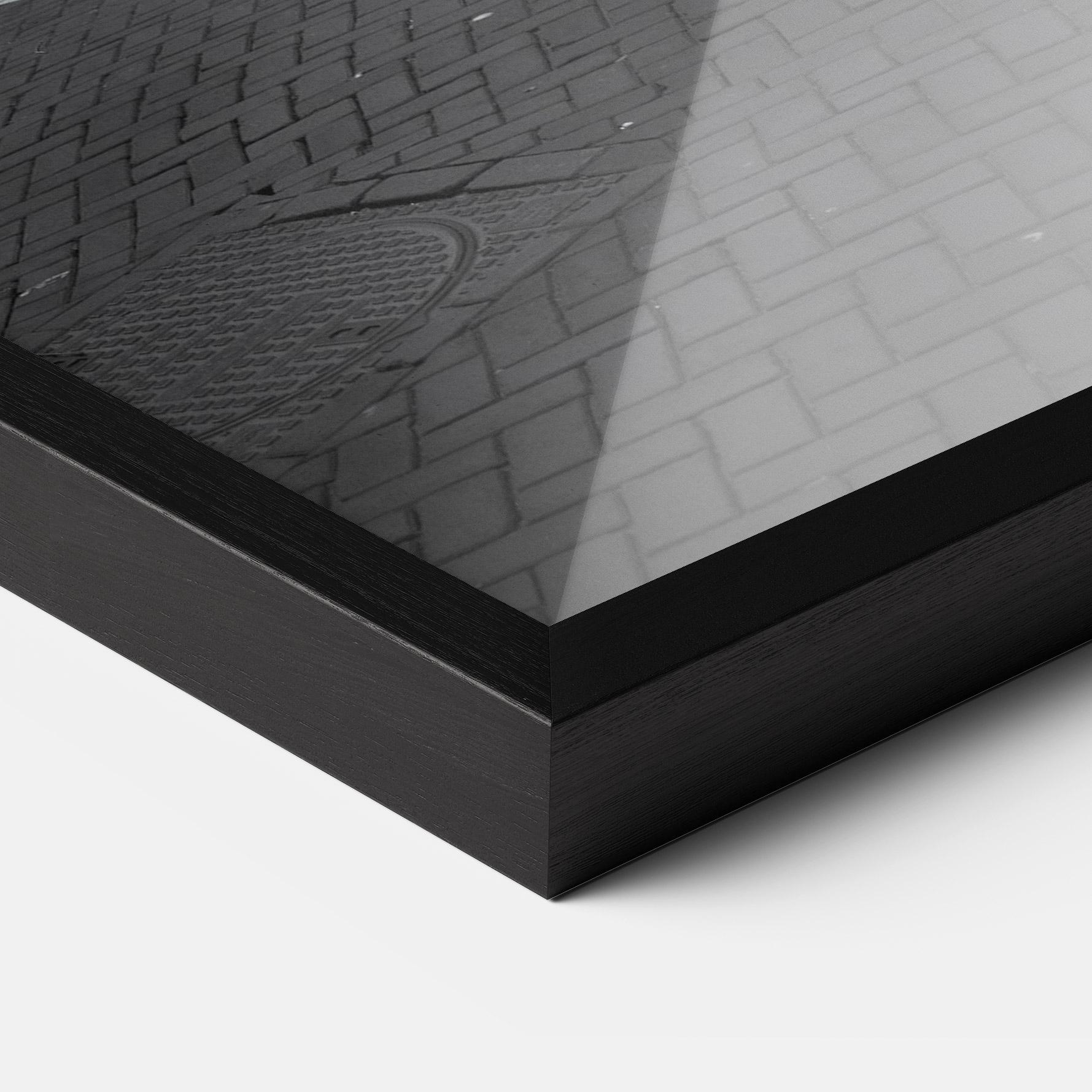 Keretezett Poszter Black Old Car mockup 3