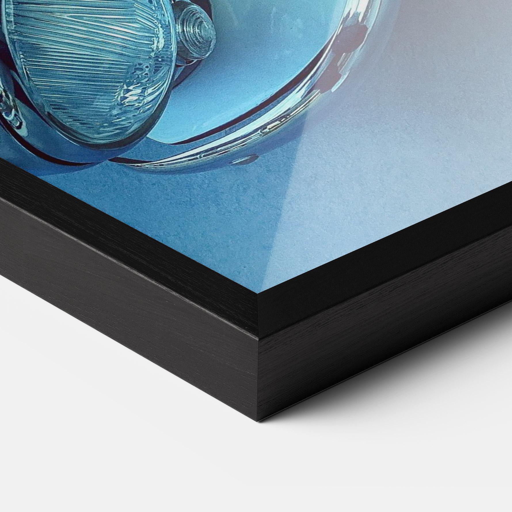 Keretezett Poszter Blue Light Car mockup 3