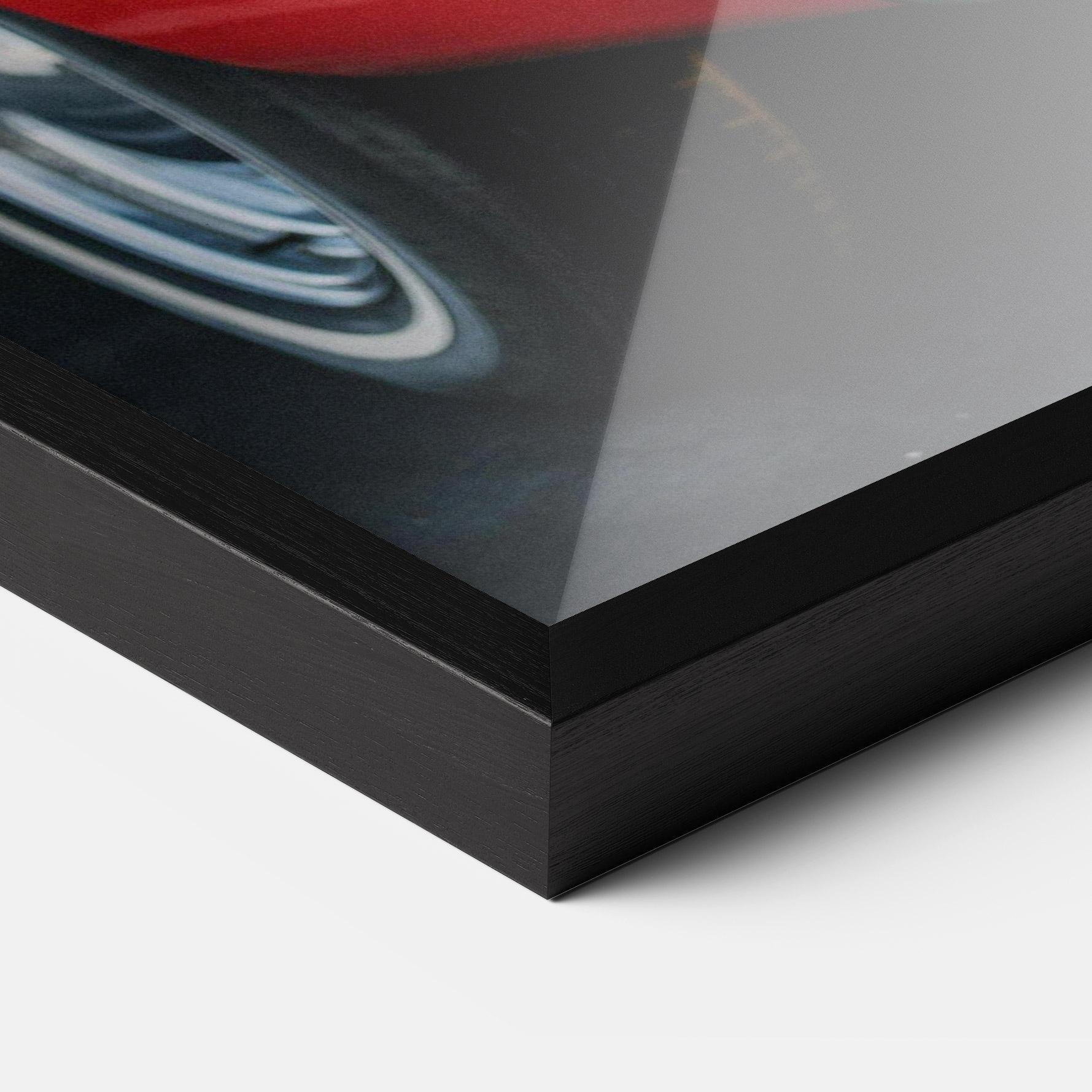 Keretezett Poszter Car Classic Red mockup 3