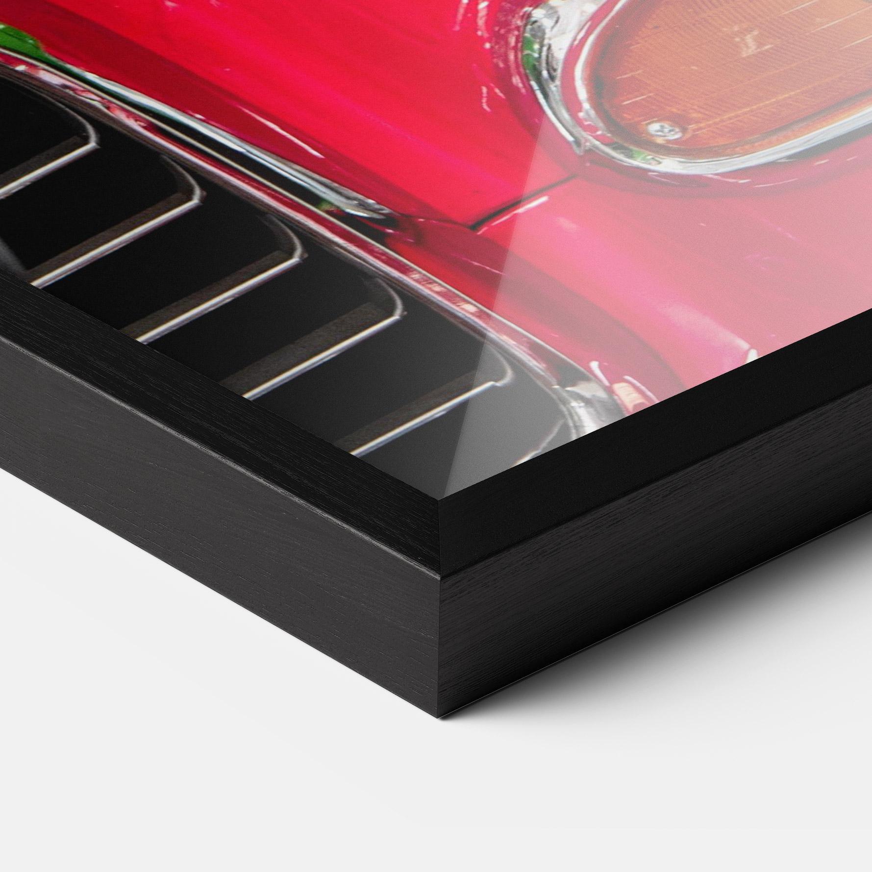 Keretezett Poszter Closeup Red Car mockup 3