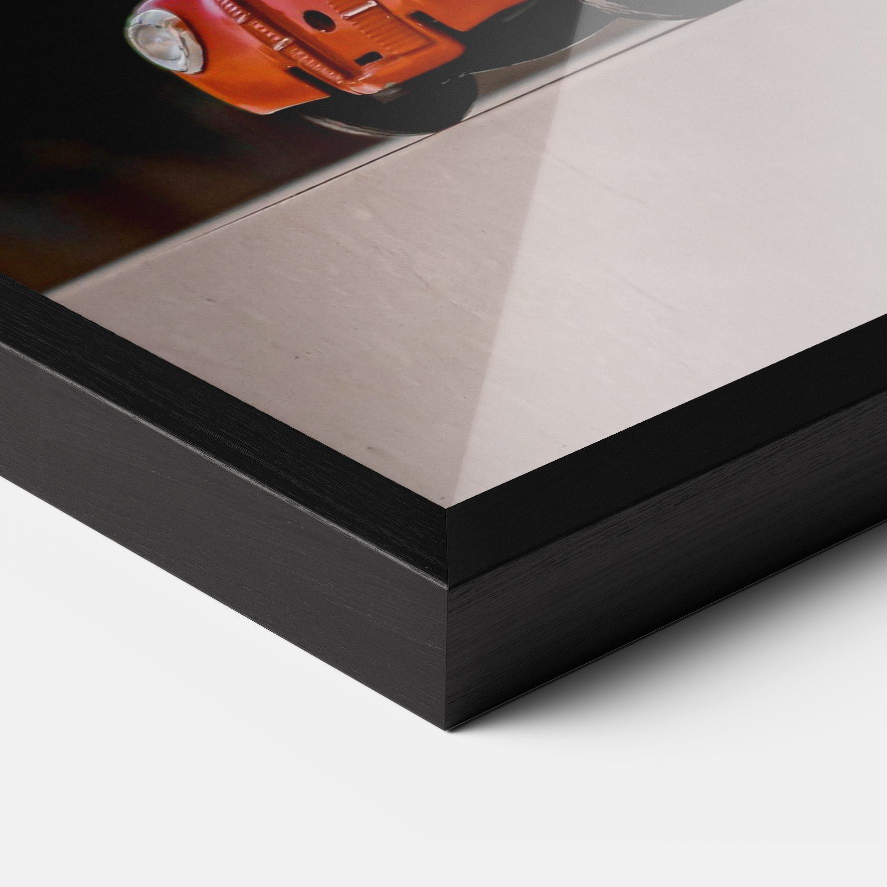 Keretezett Poszter Orange Toy Car mockup 3