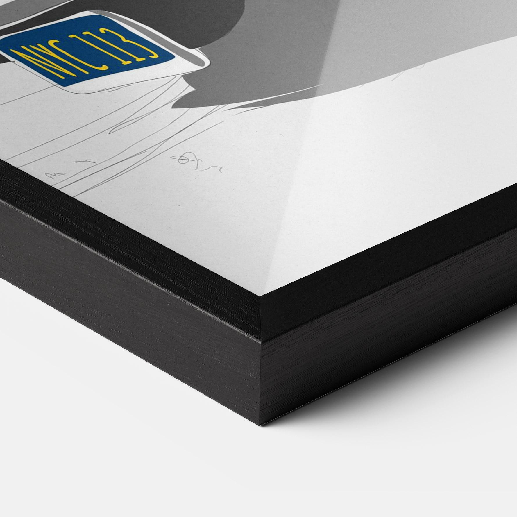 Keretezett Poszter Vintage Drive mockup 3