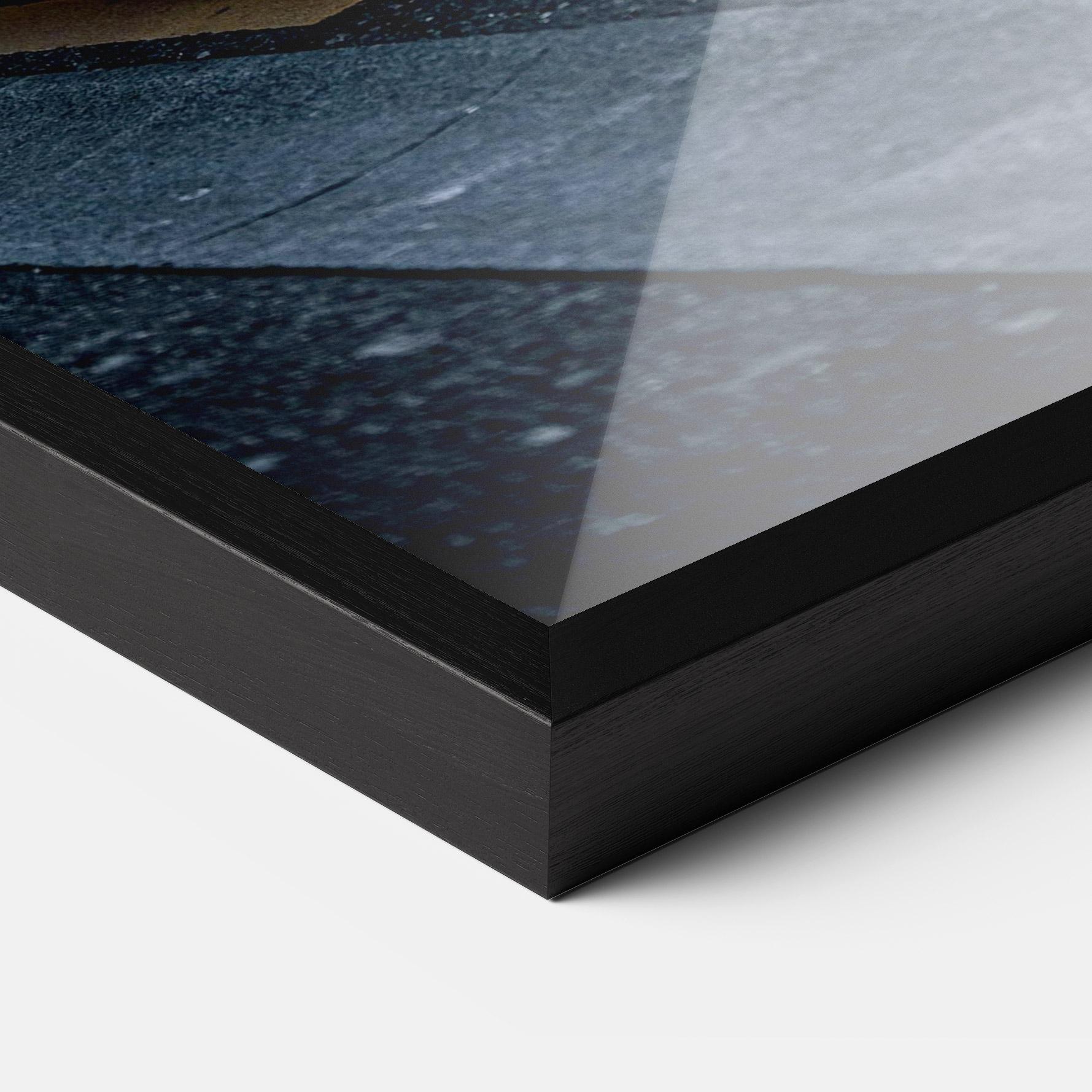 Keretezett Poszter Vintage White Car mockup 3