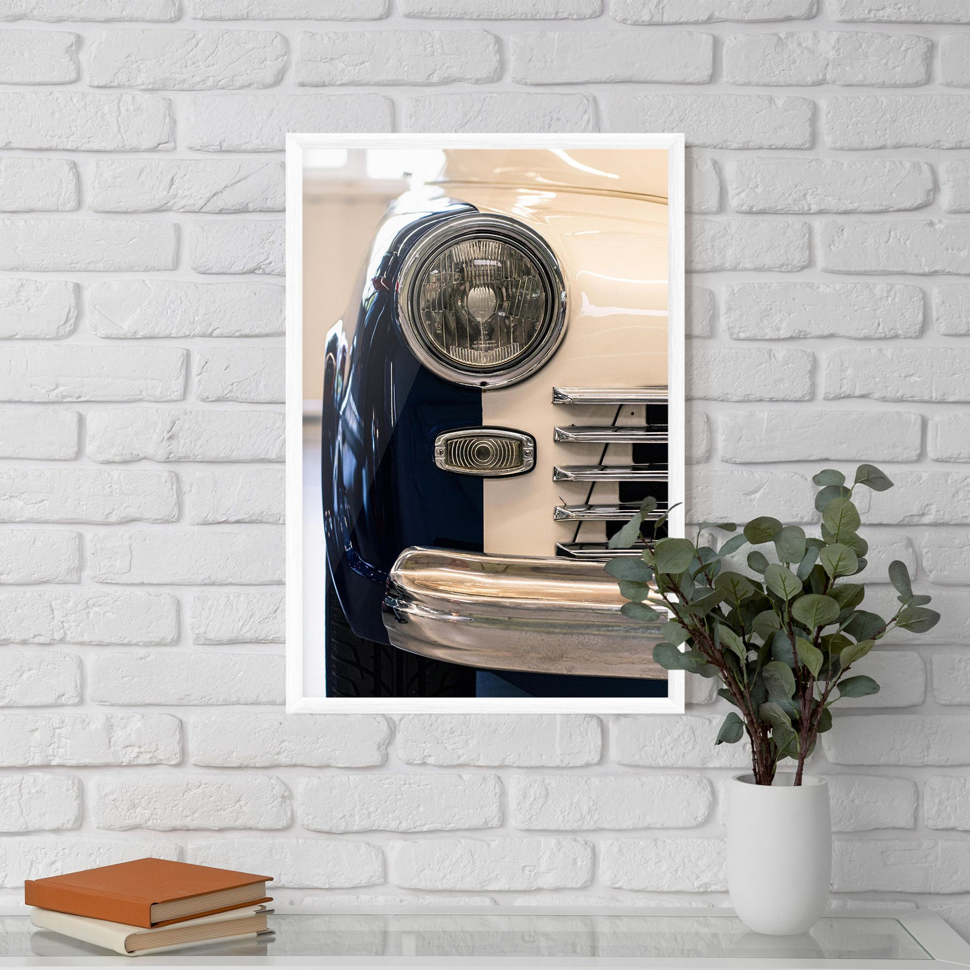 Blue White Car mockup 5