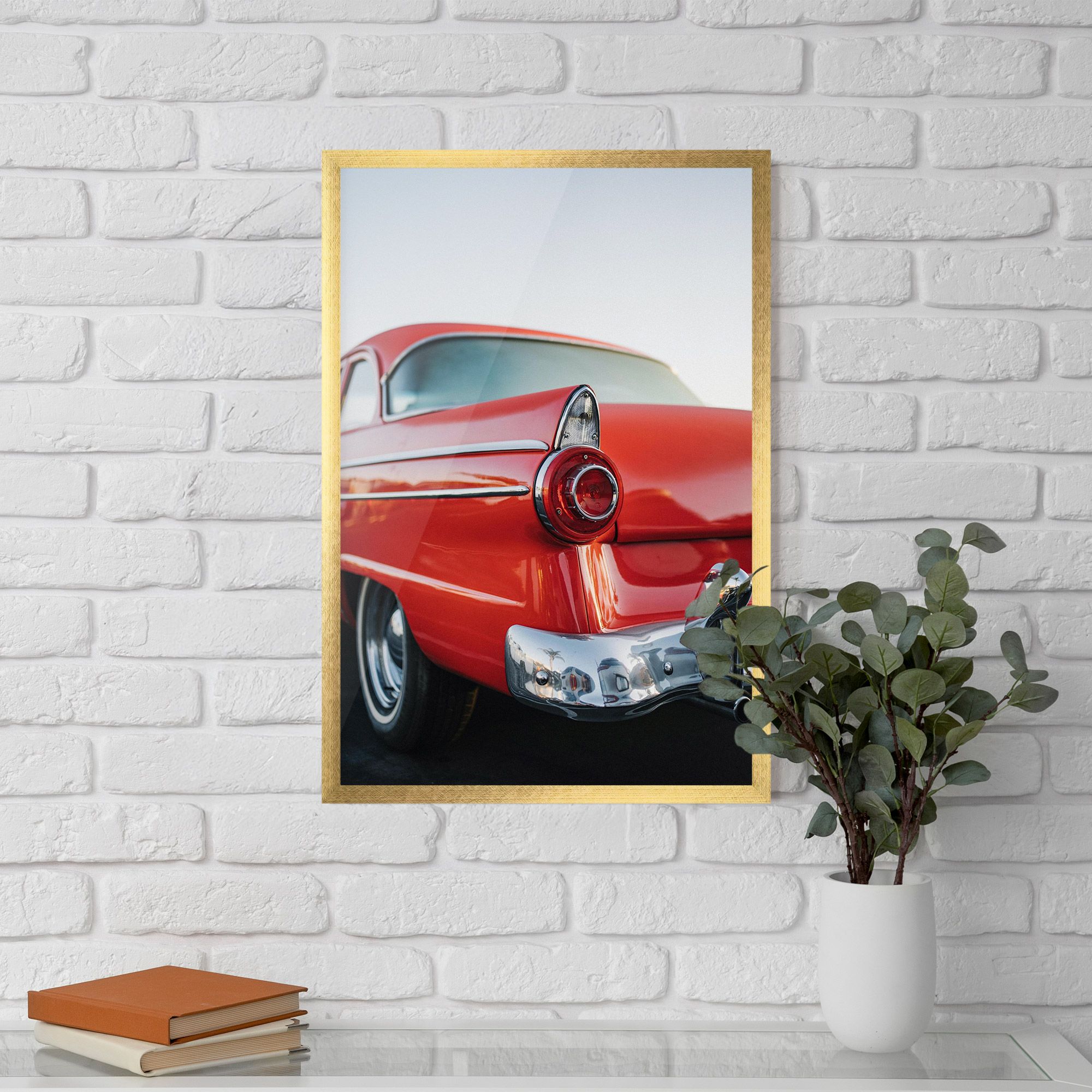 Car Classic Red mockup 5