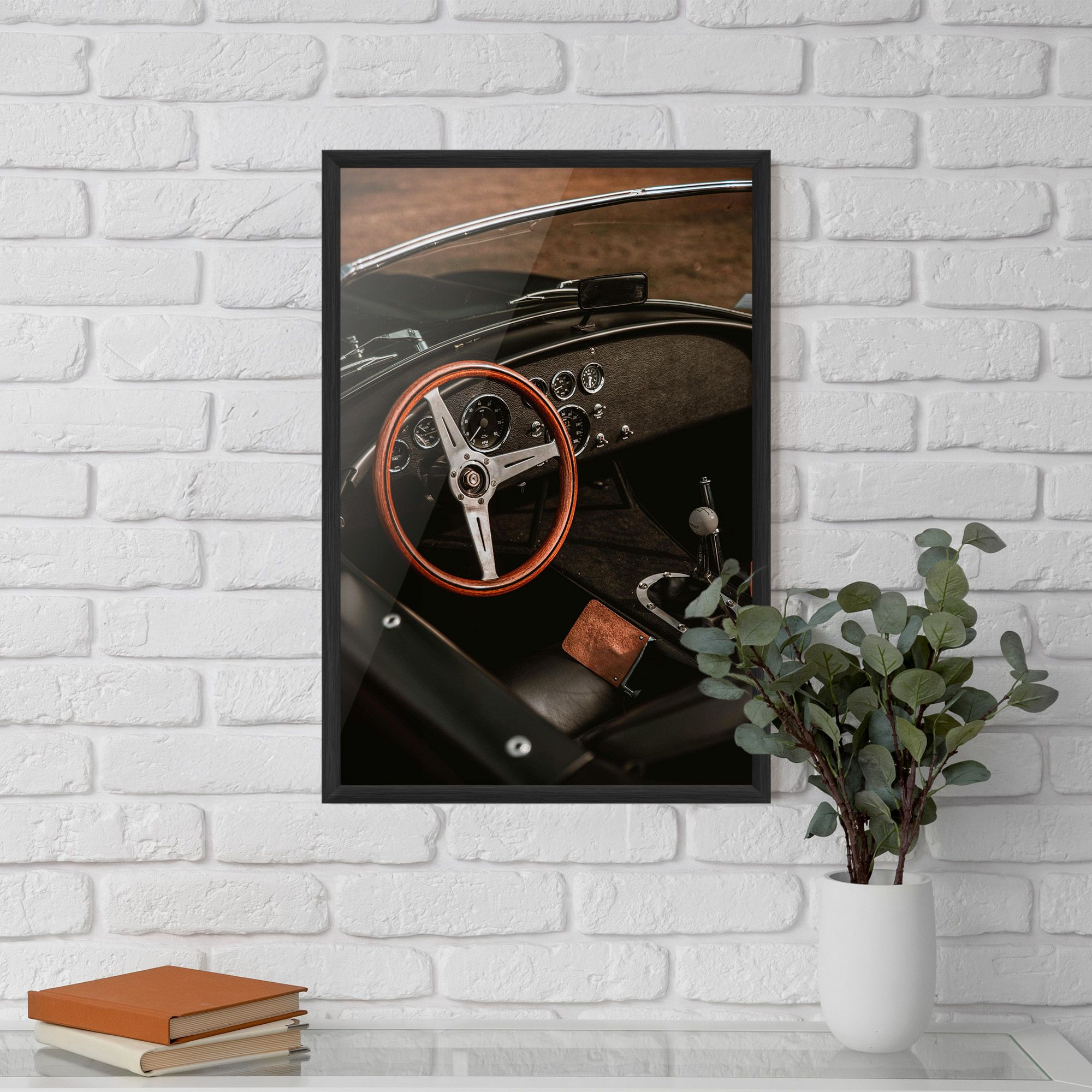 Orange Steering Wheel mockup 5