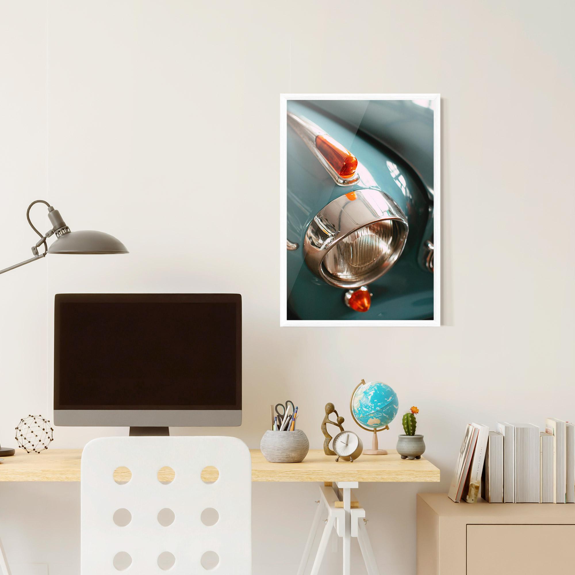 Keretezett Poszter Green Closeup Car mockup 6