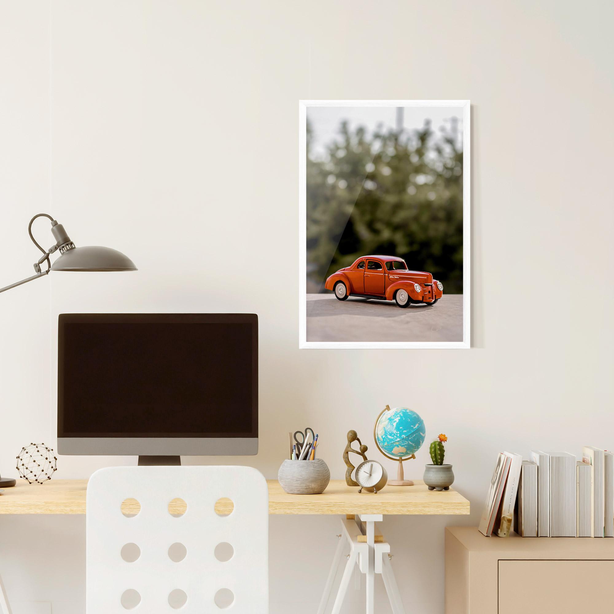 Keretezett Poszter Vintage Orange Toy mockup 6