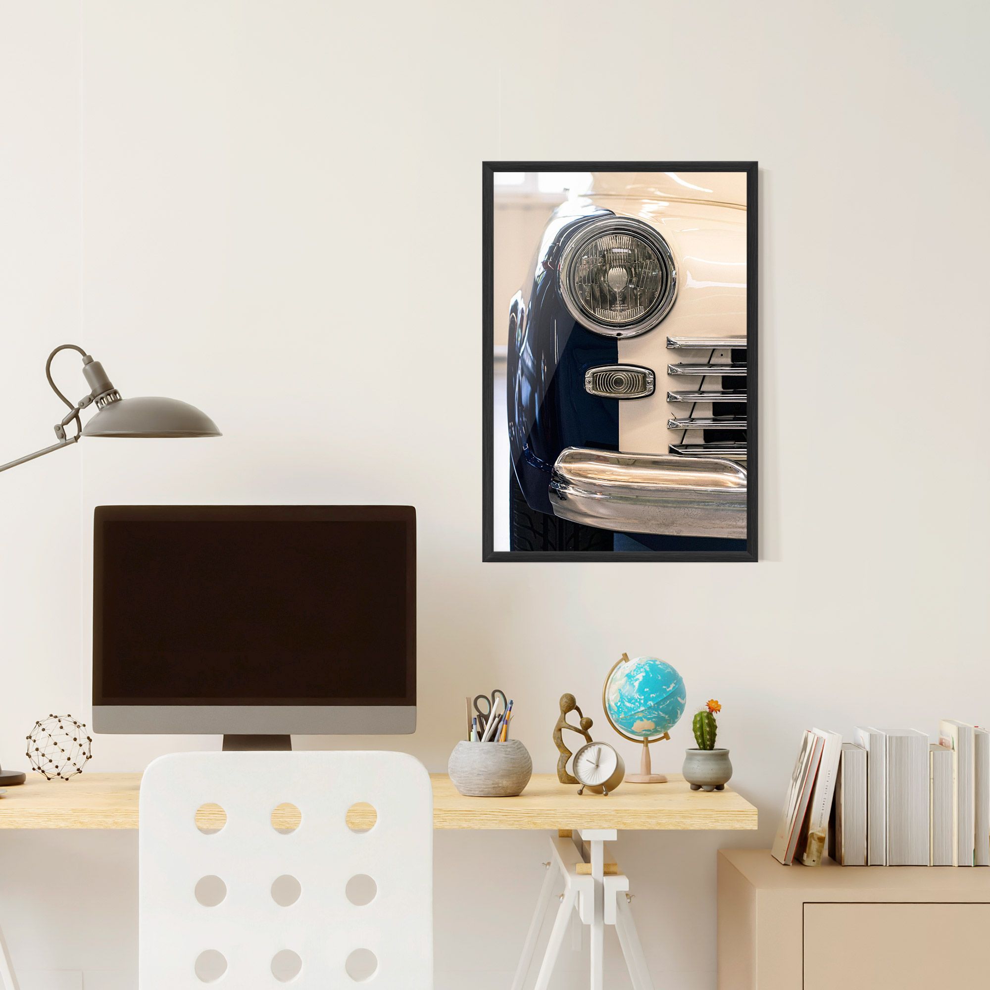 Blue White Car mockup 6