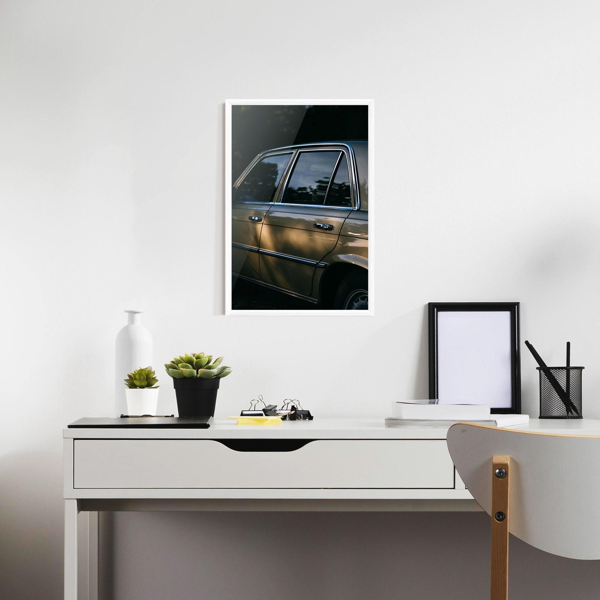 Keretezett Poszter Cream Old Car mockup 7