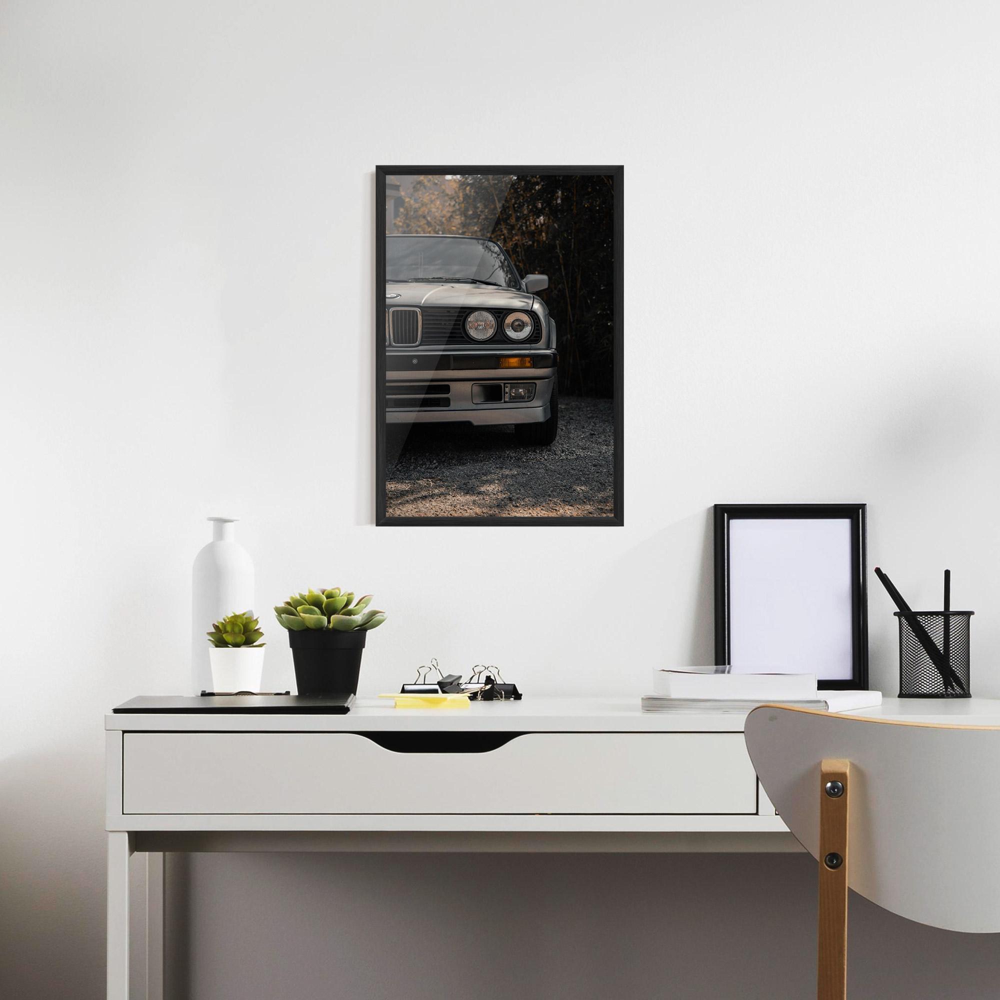 Keretezett Poszter Old Bmw Car mockup 7