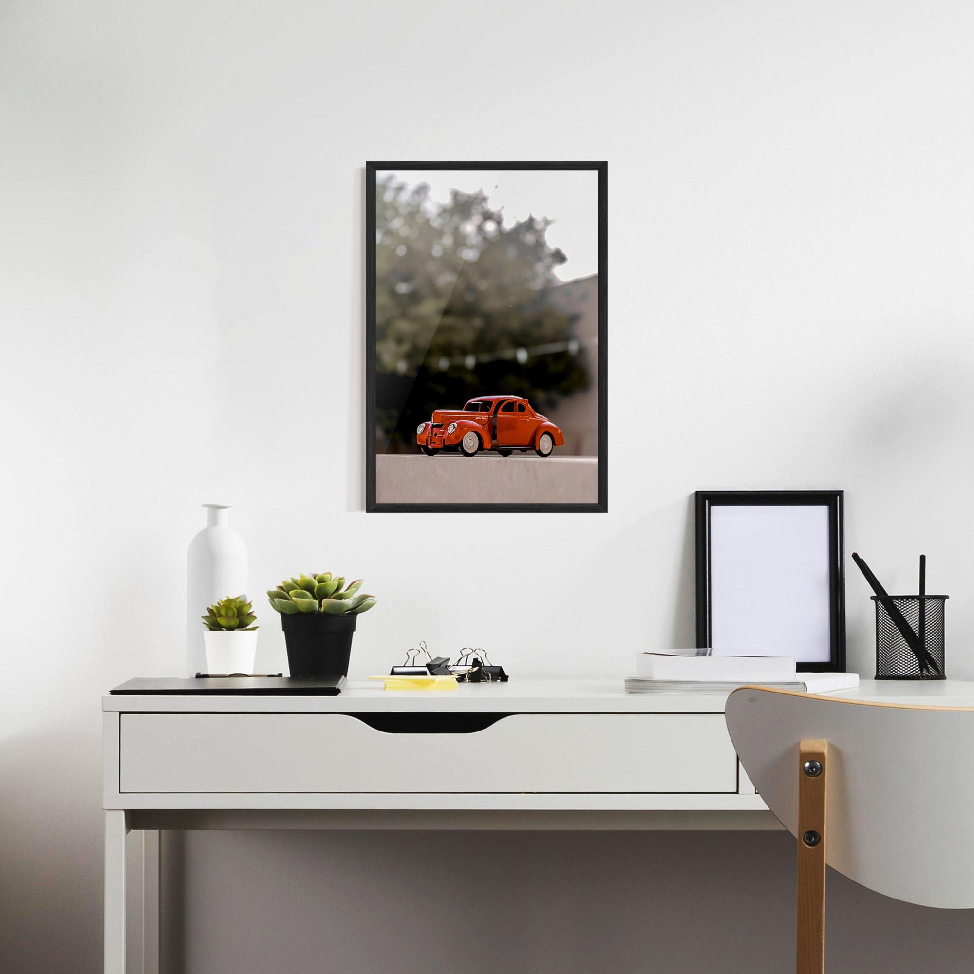 Keretezett Poszter Orange Toy Car mockup 7