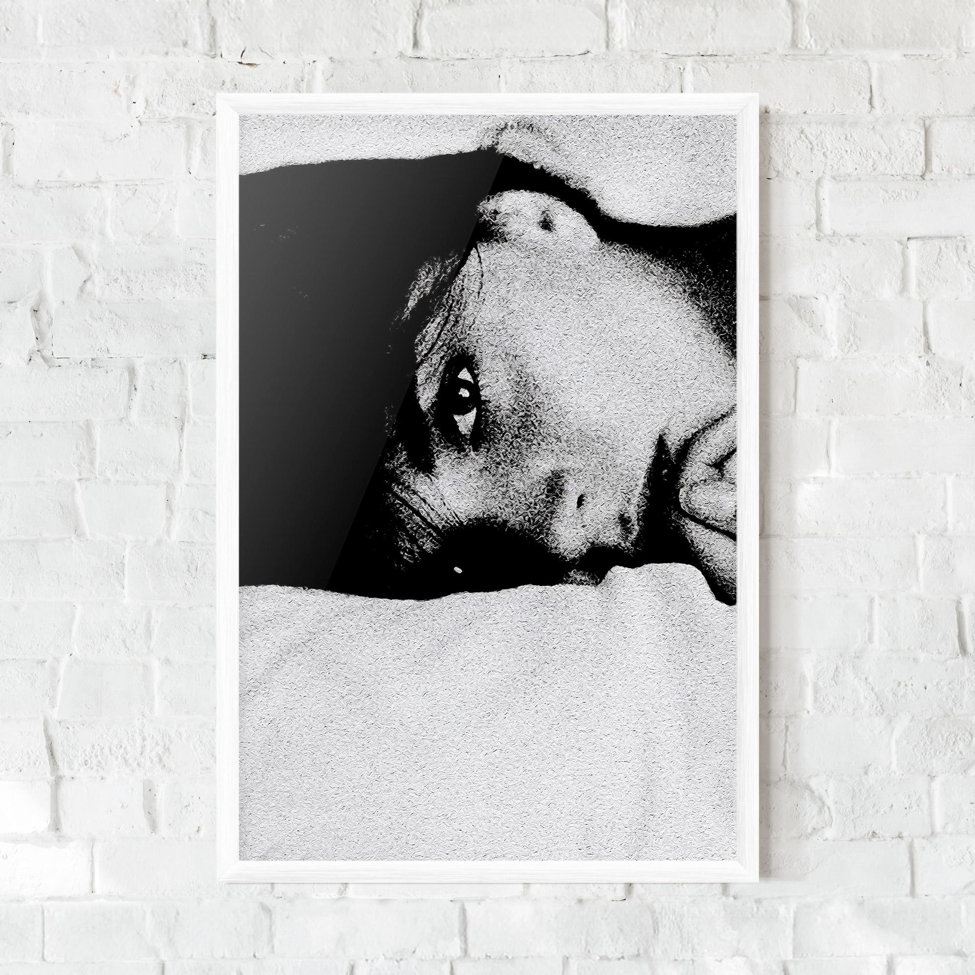 Keretezett Poszter Eye Contact mockup 0