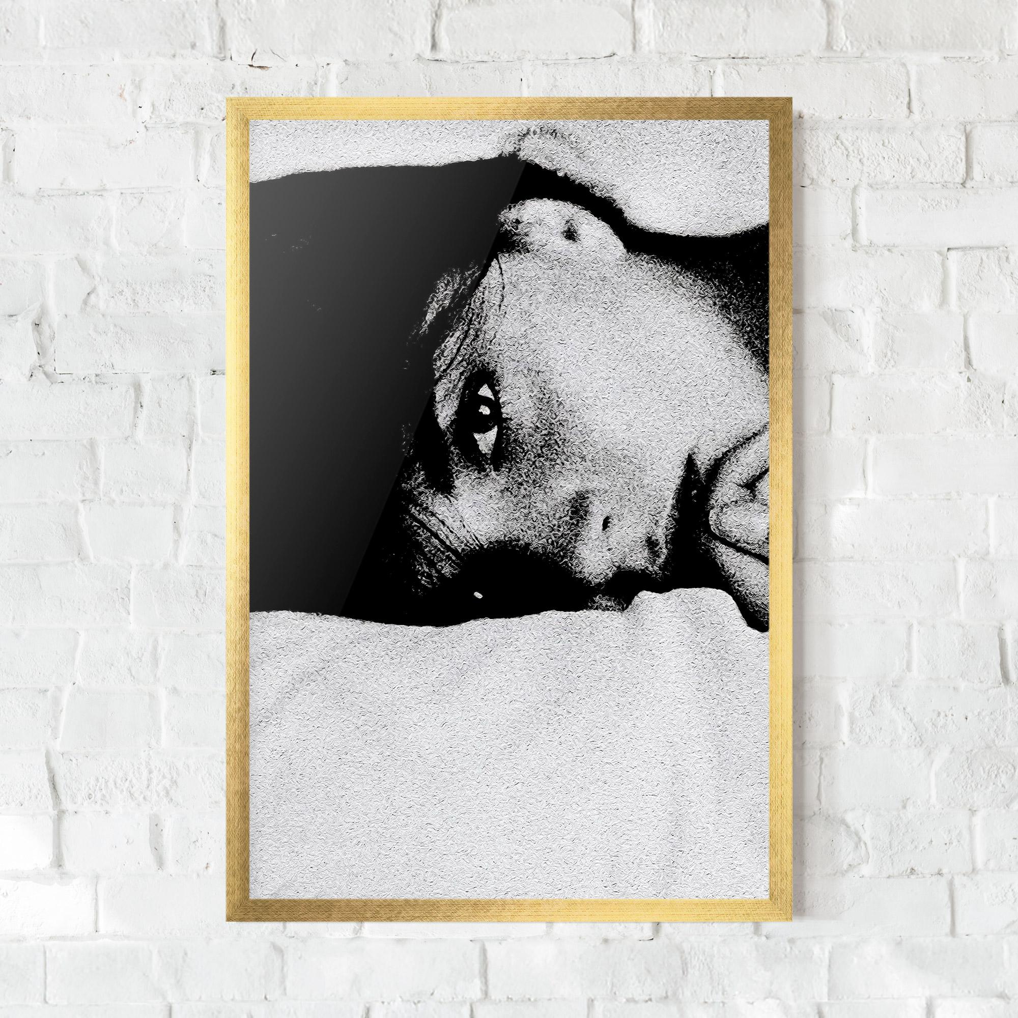 Keretezett Poszter Eye Contact mockup 0